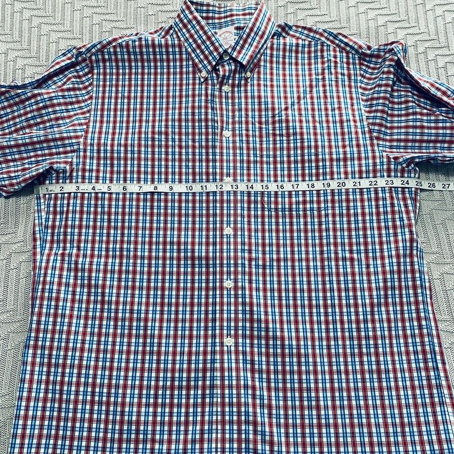Brooks Brothers Brooks Brothers red and blue plaid button down Size US L / EU 52-54 / 3 - 6 Thumbnail