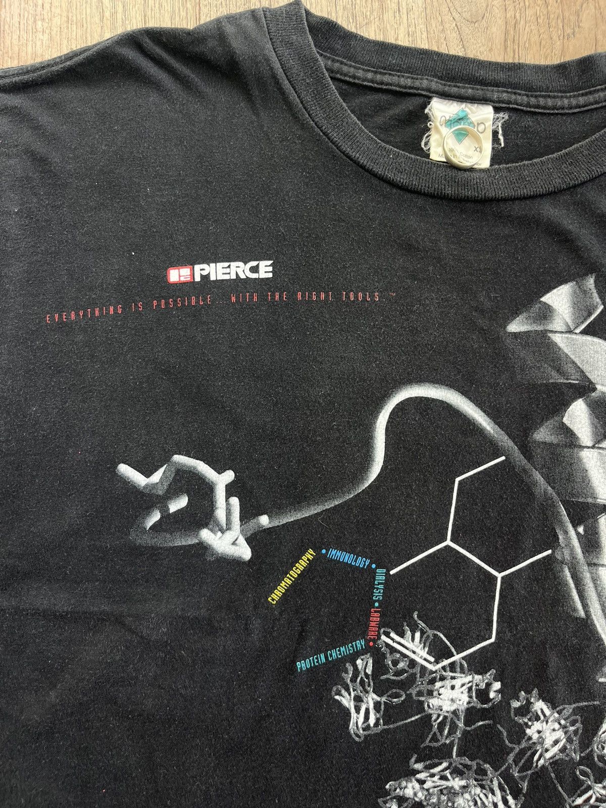 Arts & Science × Vintage Vintage PC PIERCE Art Science Chromosome 90’s T-shirt Size US XL / EU 56 / 4 - 6 Thumbnail
