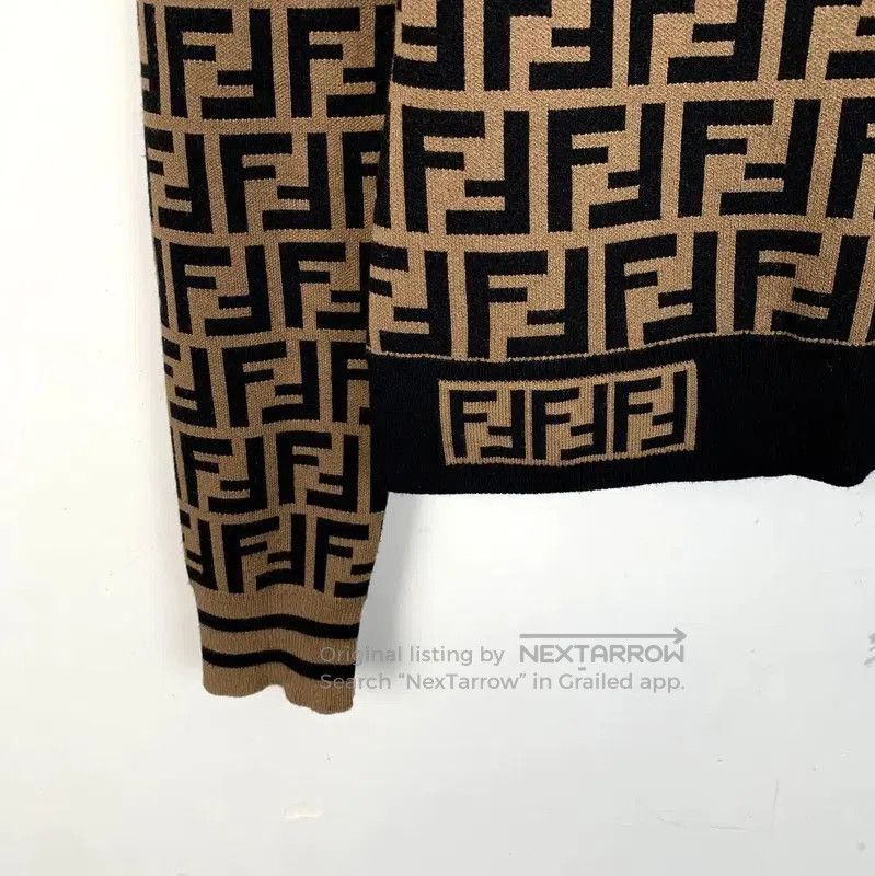 Fendi Fendi Brown Knitted Sweater XS Size . Size XS / US 0-2 / IT 36-38 - 4 Thumbnail