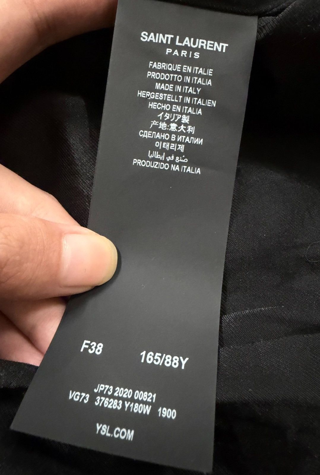 Saint Laurent Paris Saint Laurent SLP Classic Black & White Varsity Jacket Size S / US 4 / IT 40 - 4 Thumbnail