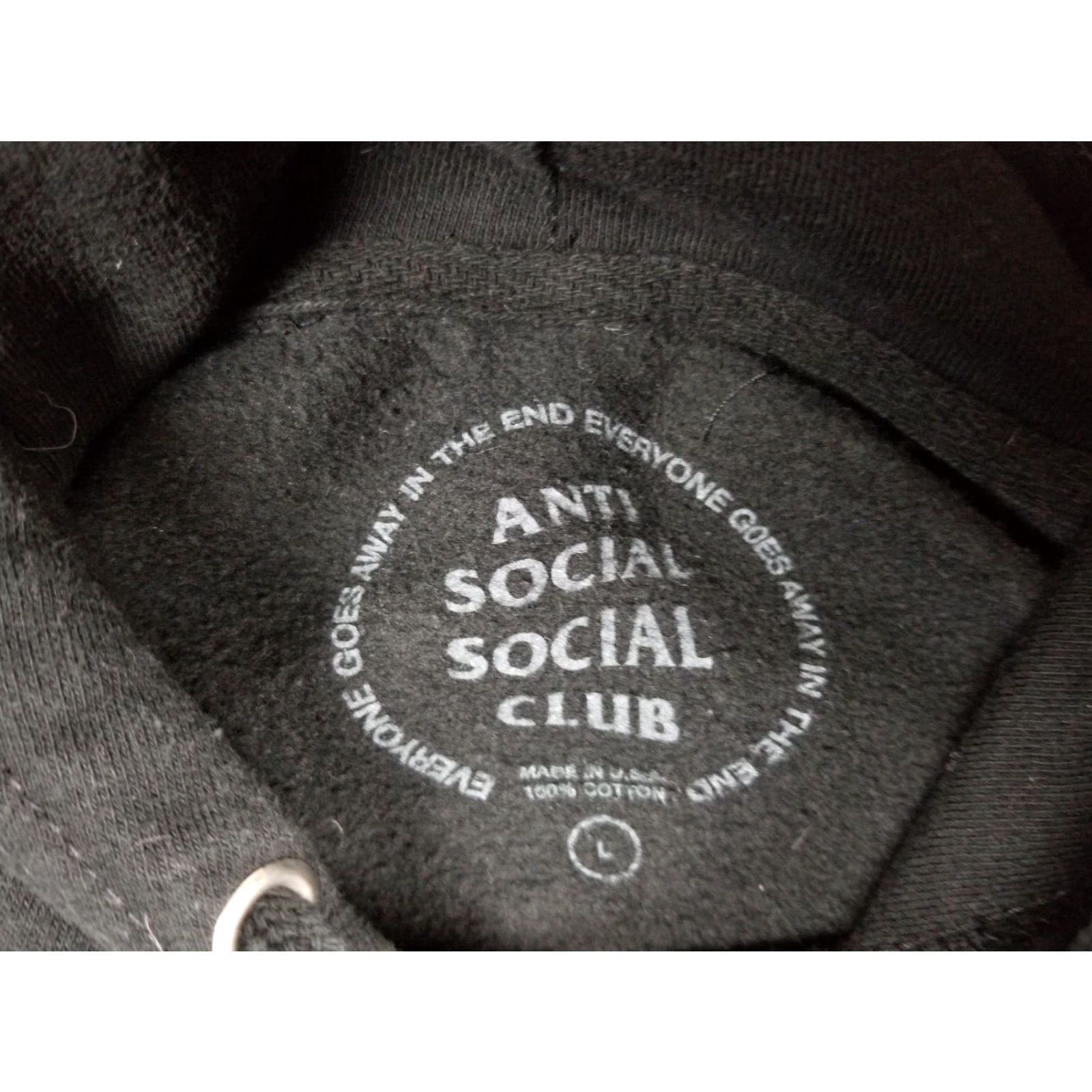 Anti Social Social Club VINTAGE Anti Social Social Club BLACK FLOWER PRINT HOODIE L Large Mens US Made Size US L / EU 52-54 / 3 - 4 Thumbnail