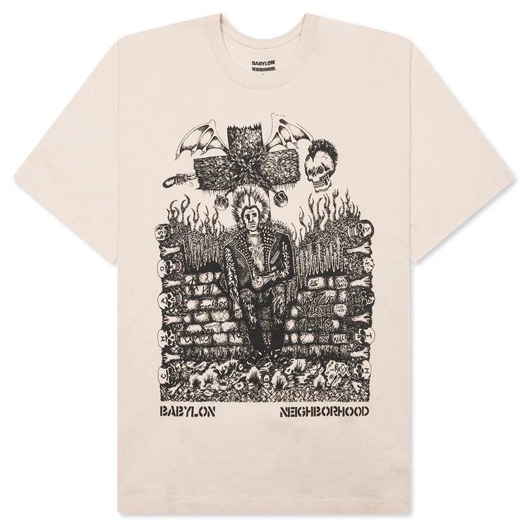 Babylon × Neighborhood Neighborhood x Babylon Tee SS-1 - Beige Size US XL / EU 56 / 4 - 1 Thumbnail