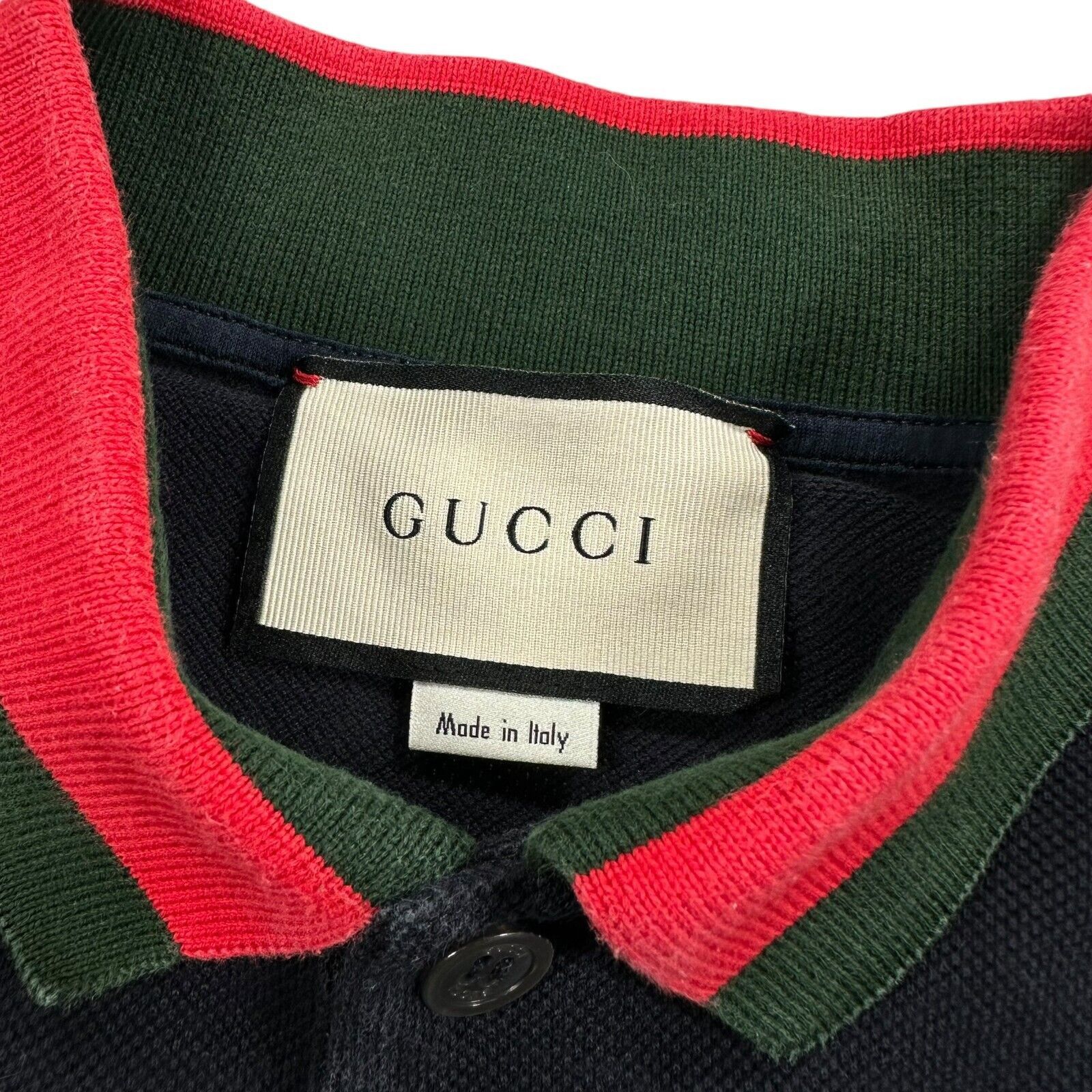 Gucci Gucci Size S Polo Shirt Navy Arrow/Heart Logo Taped Collar Size US S / EU 44-46 / 1 - 3 Thumbnail