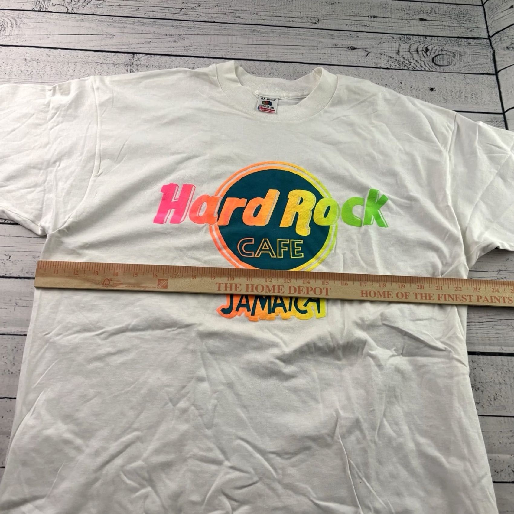 Hard Rock Cafe VINTAGE Hard Rock Cafe Shirt Mens XL White FOTL Jamaica Short Sleeve Men Size US XL / EU 56 / 4 - 4 Thumbnail