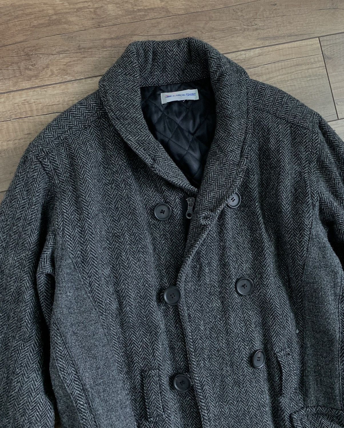 Comme des Garcons Archive Comme Des Garcons Vintage Rare Wool Jacket Coat Size US L / EU 52-54 / 3 - 10 Thumbnail