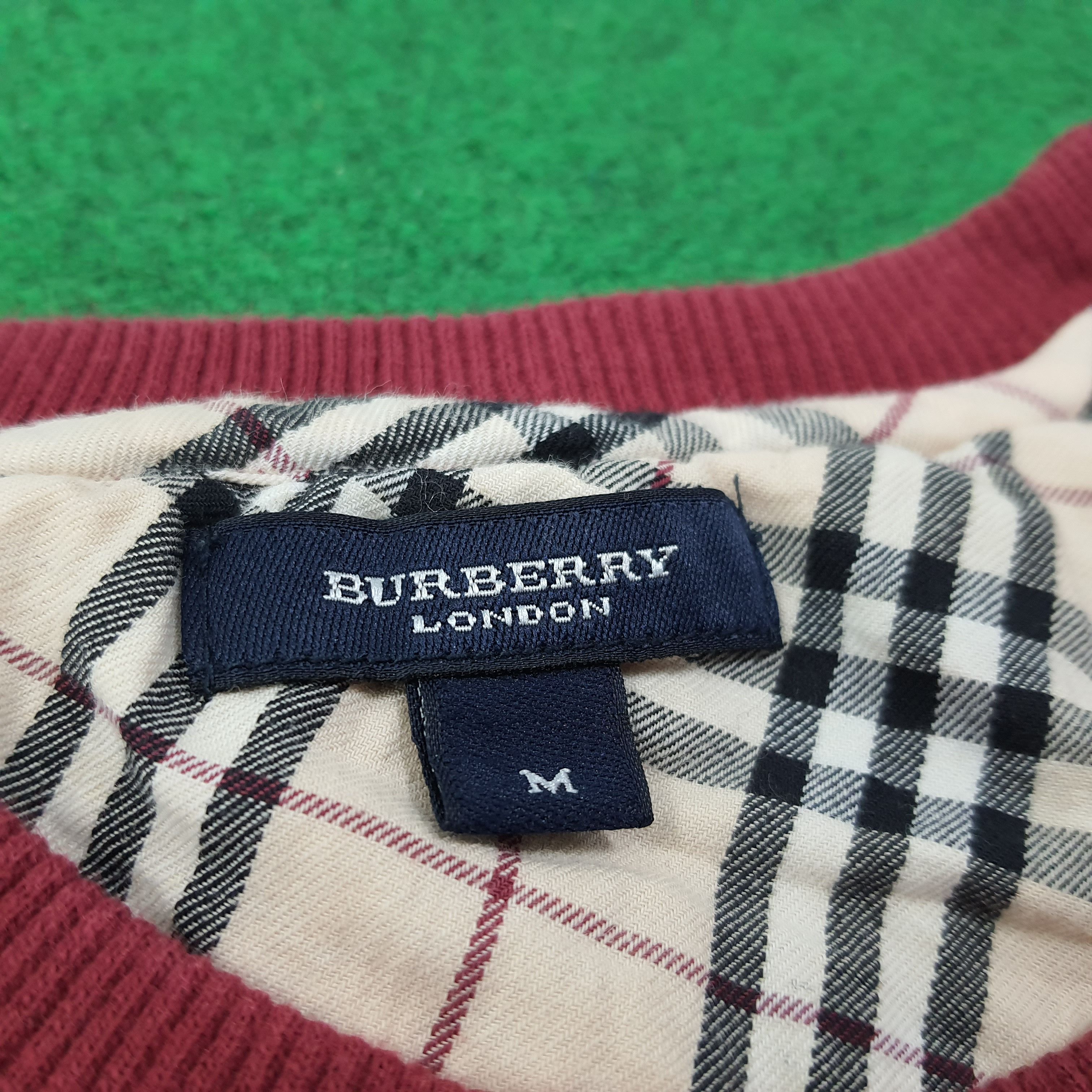 Burberry Vintage Burberry Nova Check Custom Logo Sweatshirt C257N24 Size US M / EU 48-50 / 2 - 5 Thumbnail