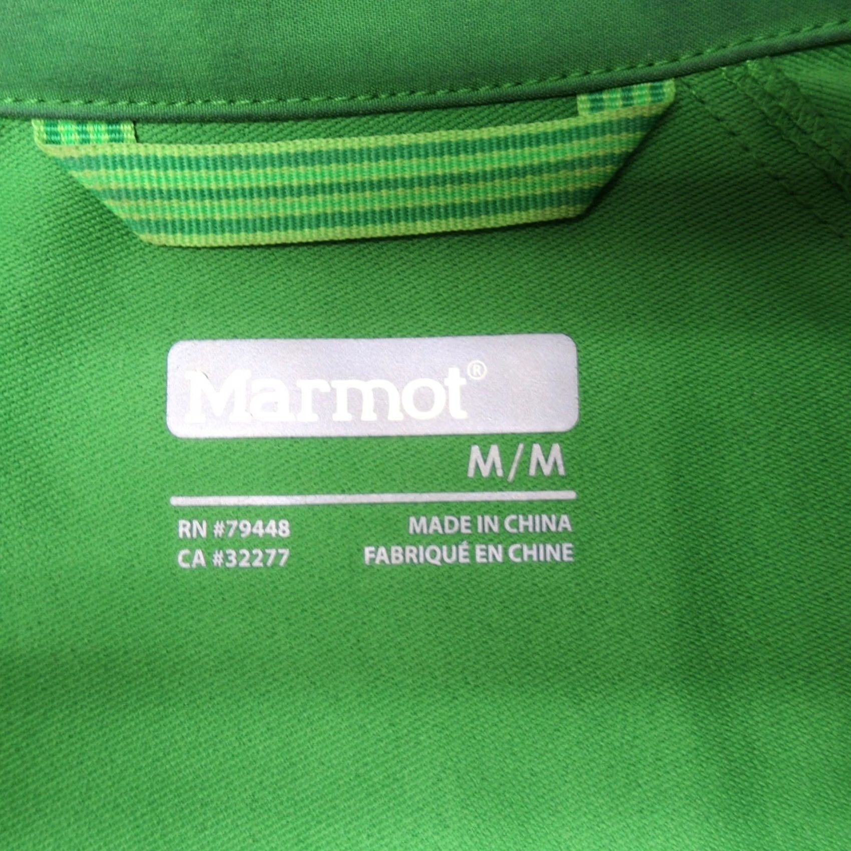 Marmot Marmot Jacket Mens M Green Tempo Softshell Full Zip Stretch Tech Rain Wind Size US M / EU 48-50 / 2 - 4 Thumbnail