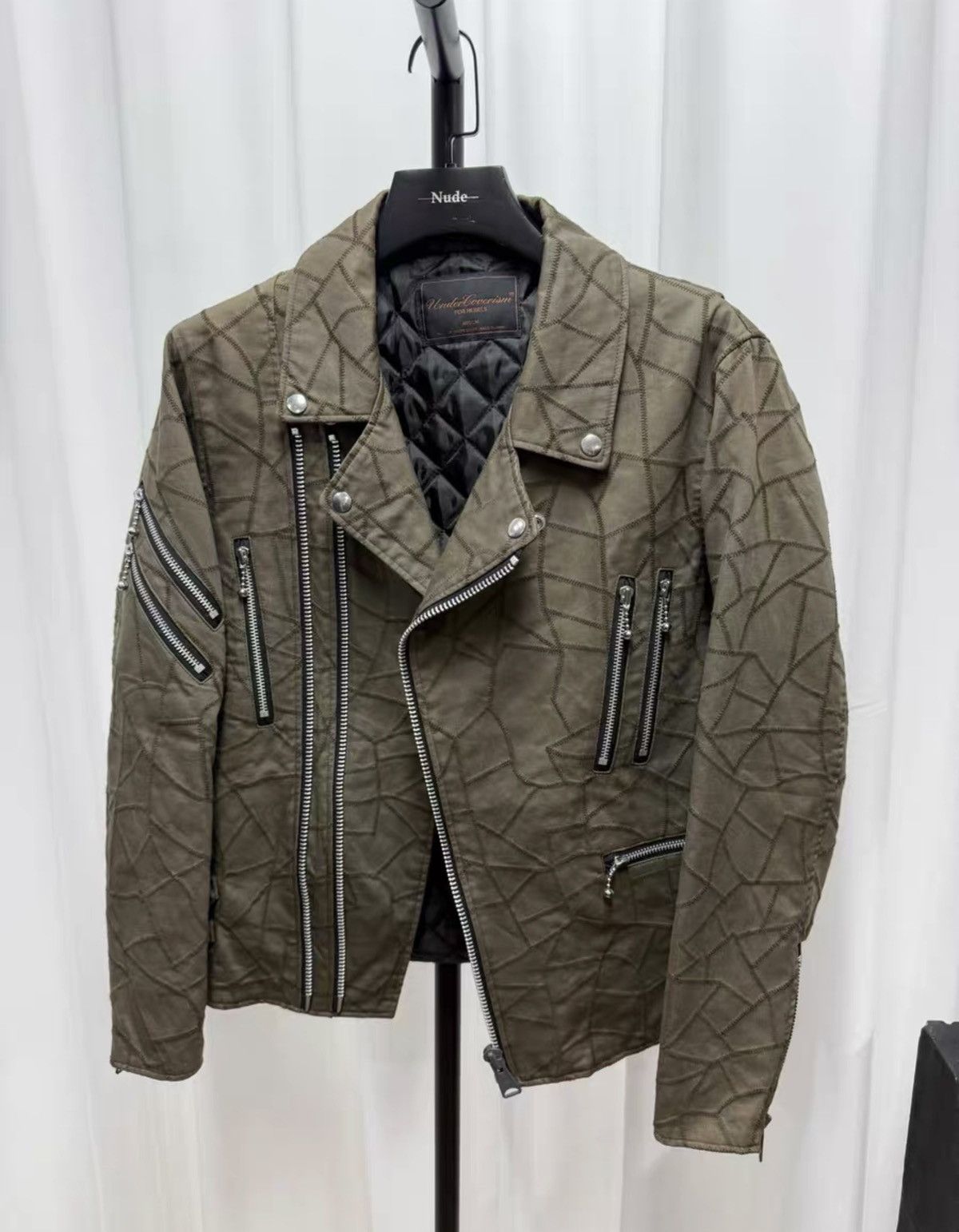 Undercover Undercover Fall/Winter 2003 “SCAB” Stitch-Detail Moto Jacket Size US M / EU 48-50 / 2 - 1 Thumbnail