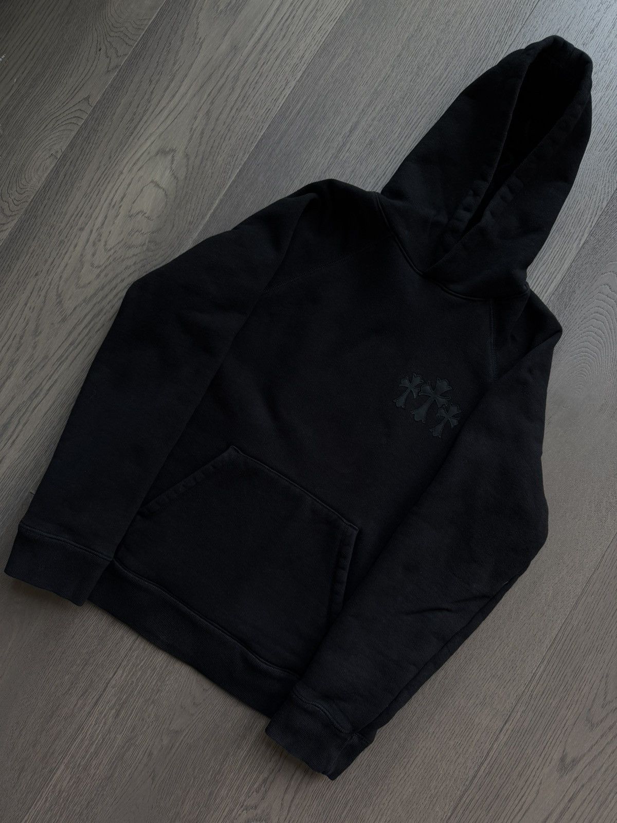 Chrome Hearts Chrome Hearts 711 CH Silver Scroll Black Hoodie Size US M / EU 48-50 / 2 - 3 Thumbnail