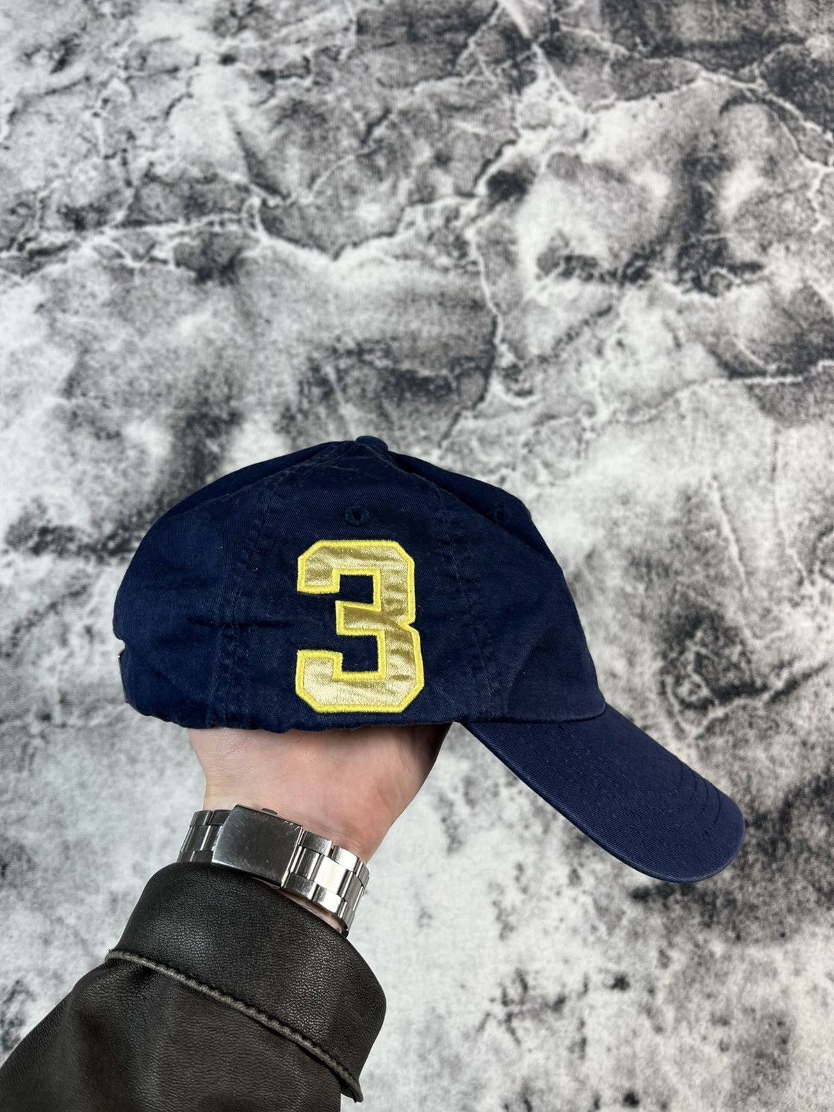 Polo Ralph Lauren Polo Ralph Lauren Big Pony Cap Navy Yellow Hat Size ONE SIZE - 2 Thumbnail