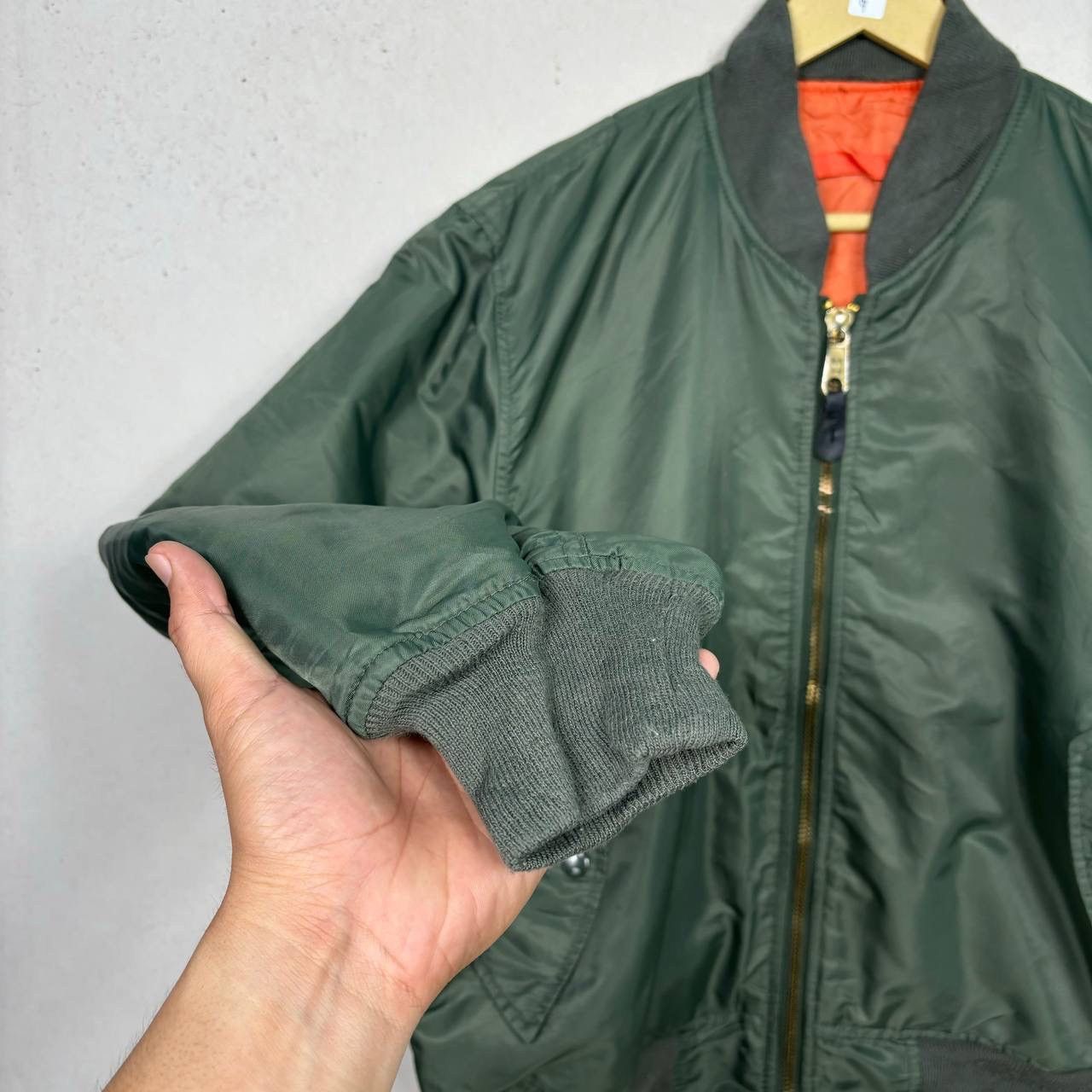 Other VTG MA-1 Flight Jacket Sage Green Bomber USAF Military Size US M / EU 48-50 / 2 - 5 Thumbnail