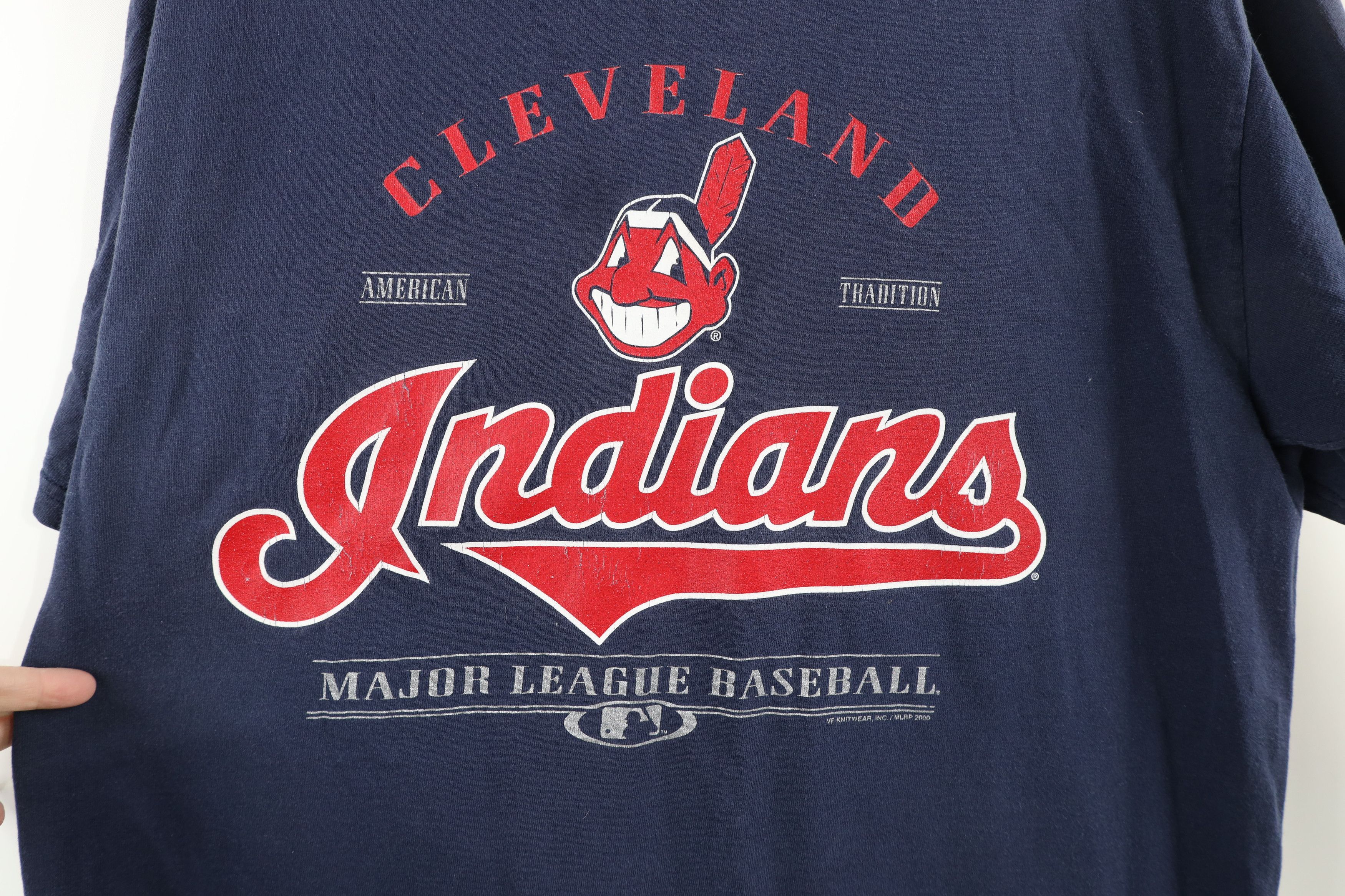 Vintage Vintage Y2K 2000 Chief Wahoo Cleveland Indians T-Shirt Size US L / EU 52-54 / 3 - 4 Thumbnail