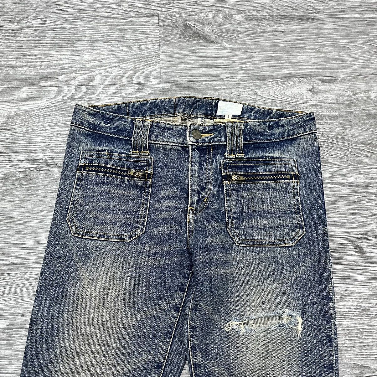 If Six Was Nine × Japanese Brand × Le Grande Bleu (L.G.B.) FLARE Takeo Kikuchi Flear Denim Pant Stretch Size US 28 / EU 44 - 3 Thumbnail