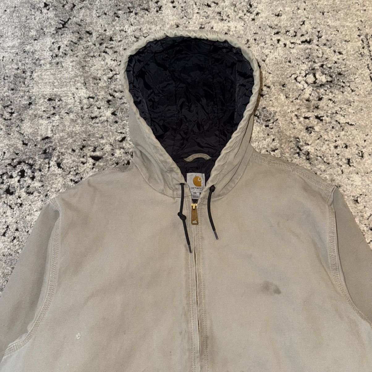 Carhartt × Vintage VINAGE CARHARTT HOODED DUCK CANVAS DISTRESSED WORK JACKET Size US XXL / EU 58 / 5 - 8 Thumbnail