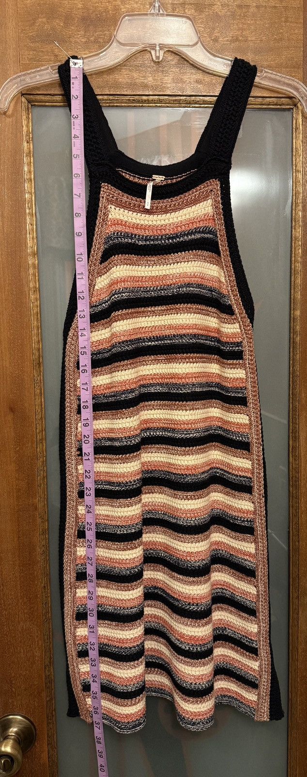 Free People Free People Retro Ruby Striped Crocheted Midi Sweater Dress Size S / US 4 / IT 40 - 6 Thumbnail