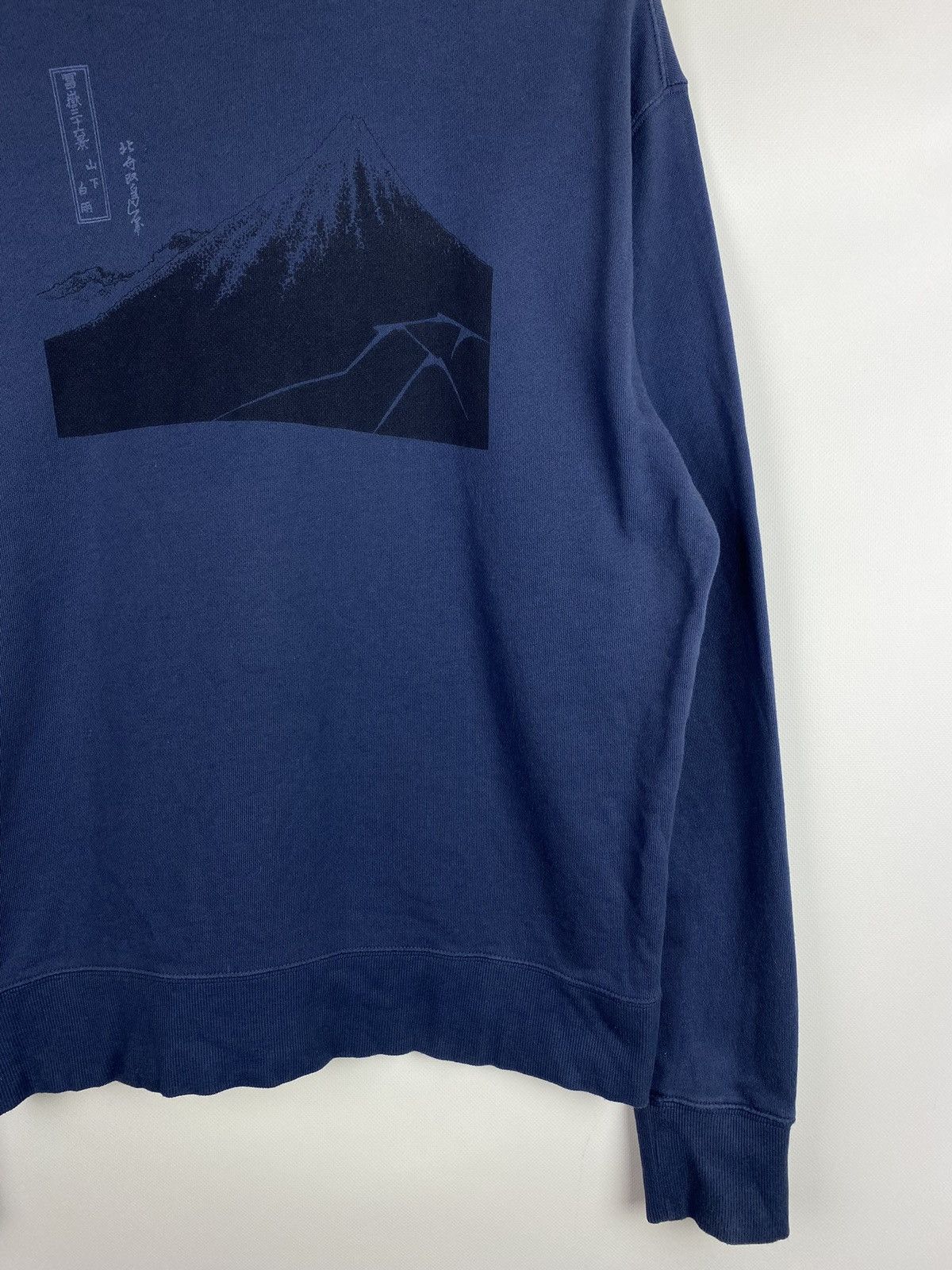 Japanese Brand × Uniqlo Uniqlo Hokusai Blue Japanese style sweatshirt pullover Size US M / EU 48-50 / 2 - 20 Thumbnail