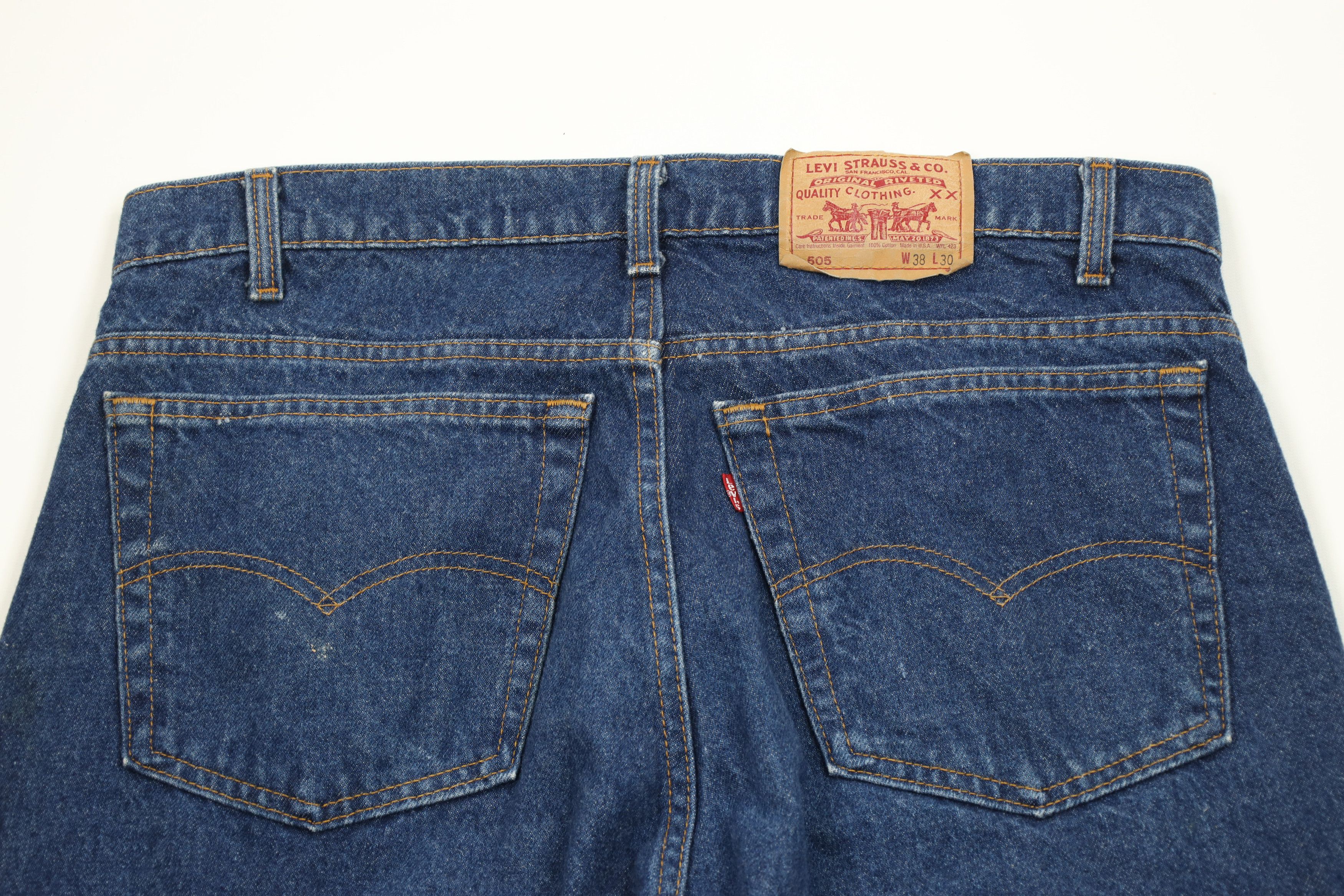 Levi's Vintage 80s Levis 505xx Regular Straight Leg Denim Jeans USA Size US 38 / EU 54 - 11 Thumbnail