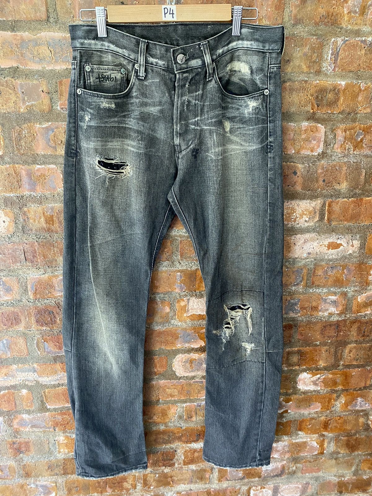 Ksubi Vintage Tsubi era Distressed clock whisker denim Made Aus Size US 32 / EU 48 - 2 Thumbnail