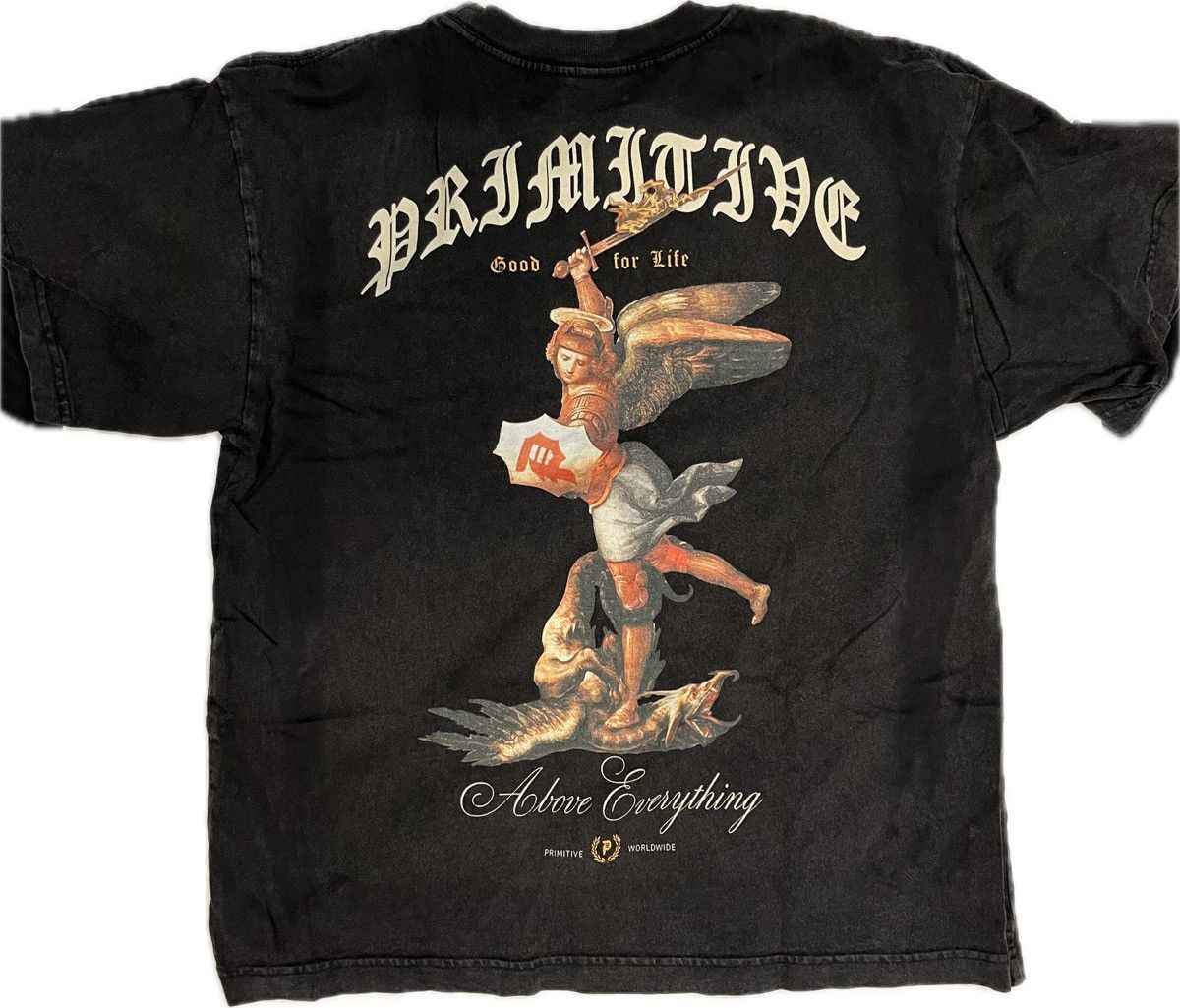Primitive Primitive Skateboarding Above Everything Angel Black T-Shirt Size US S / EU 44-46 / 1 - 5 Thumbnail