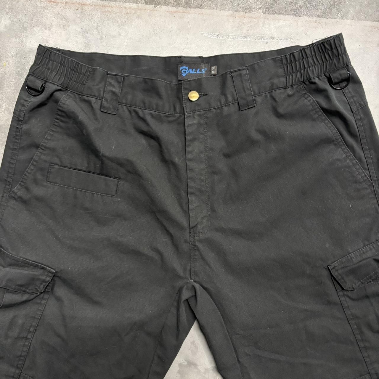 Japanese Brand × Vintage Crazy Vintage Y2K/2000s Baggy Grunge Black Cargo Pants! Size US 38 / EU 54 - 4 Thumbnail