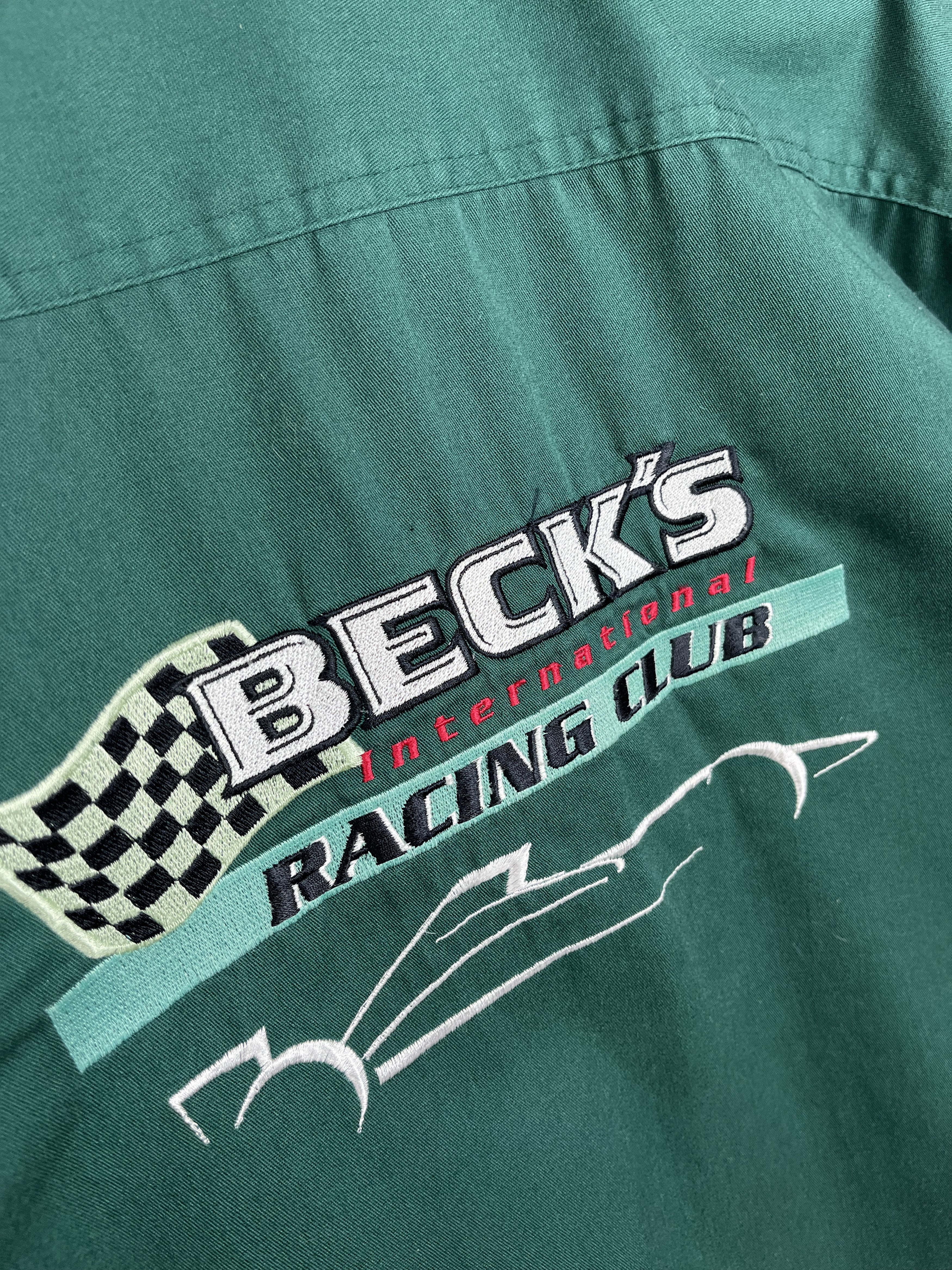 Formula 1 Vintage Beck's Racing Club Formula Uno F1 Short Sleeve Shirt Size US XL / EU 56 / 4 - 5 Thumbnail