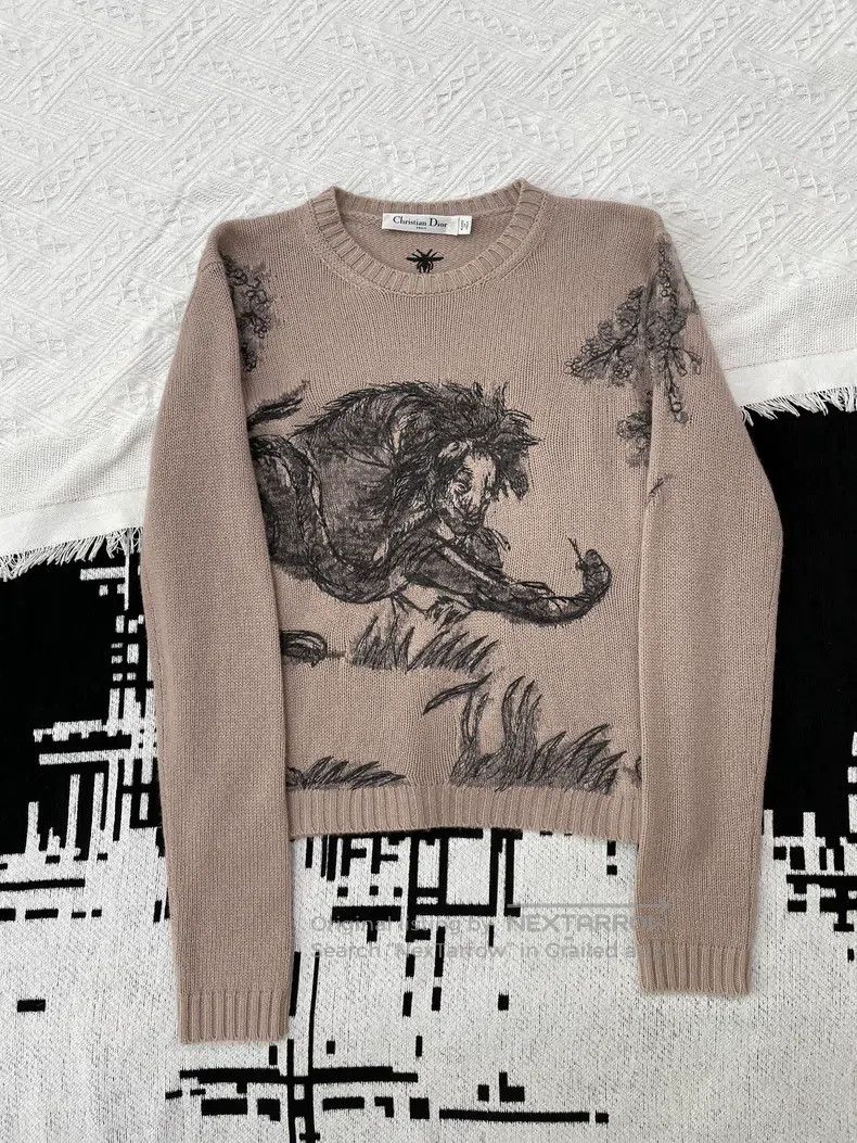 Dior Dior Cashmere embroidered sweater Size XS / US 0-2 / IT 36-38 - 1 Thumbnail