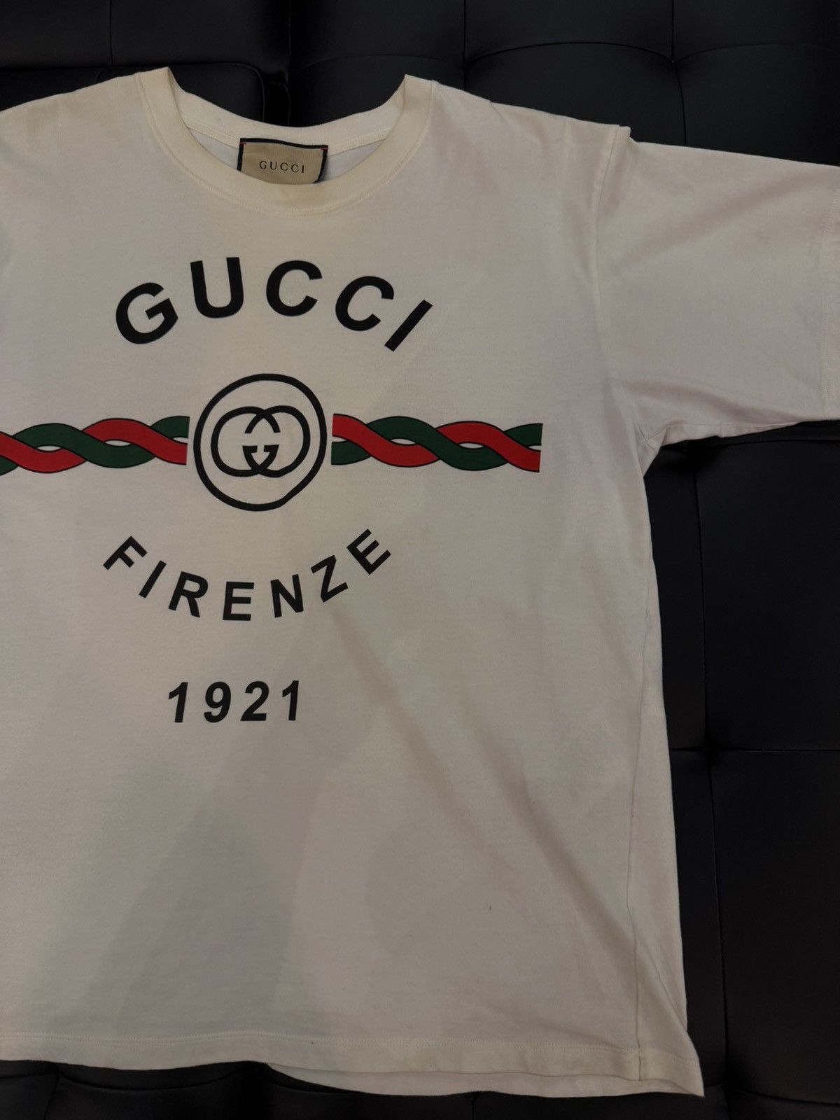 Gucci Size M - Gucci Cotton Jersey 'GUCCI FIRENZE 1921' Size US M / EU 48-50 / 2 - 3 Thumbnail