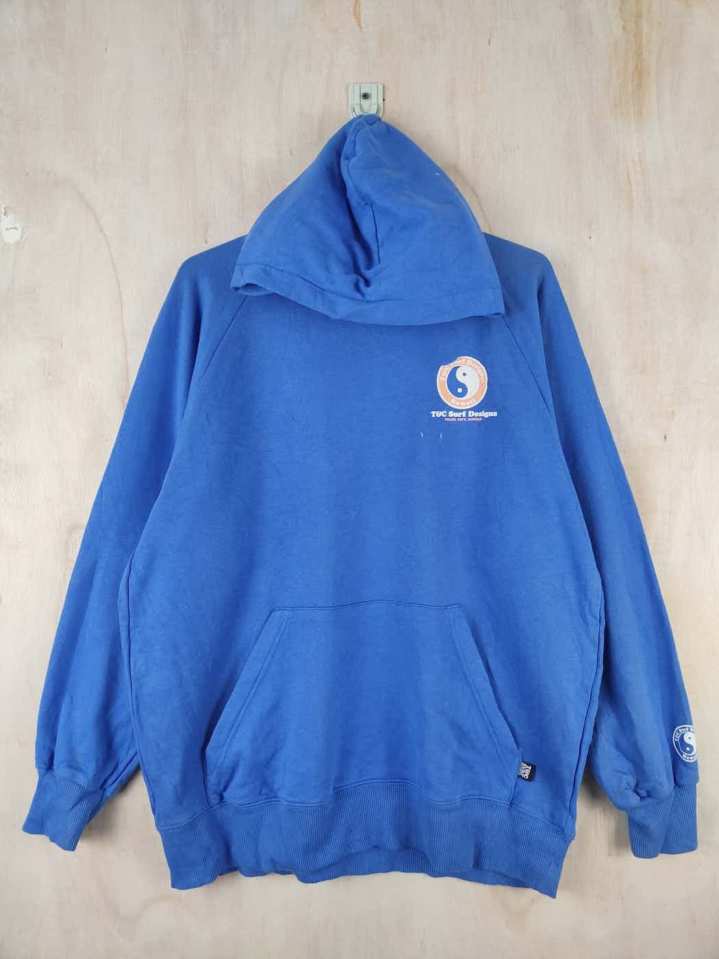 Japanese Brand T&C Surf Designs Blue Hoodie Sweatshirts #S2480 Size US L / EU 52-54 / 3 - 7 Thumbnail