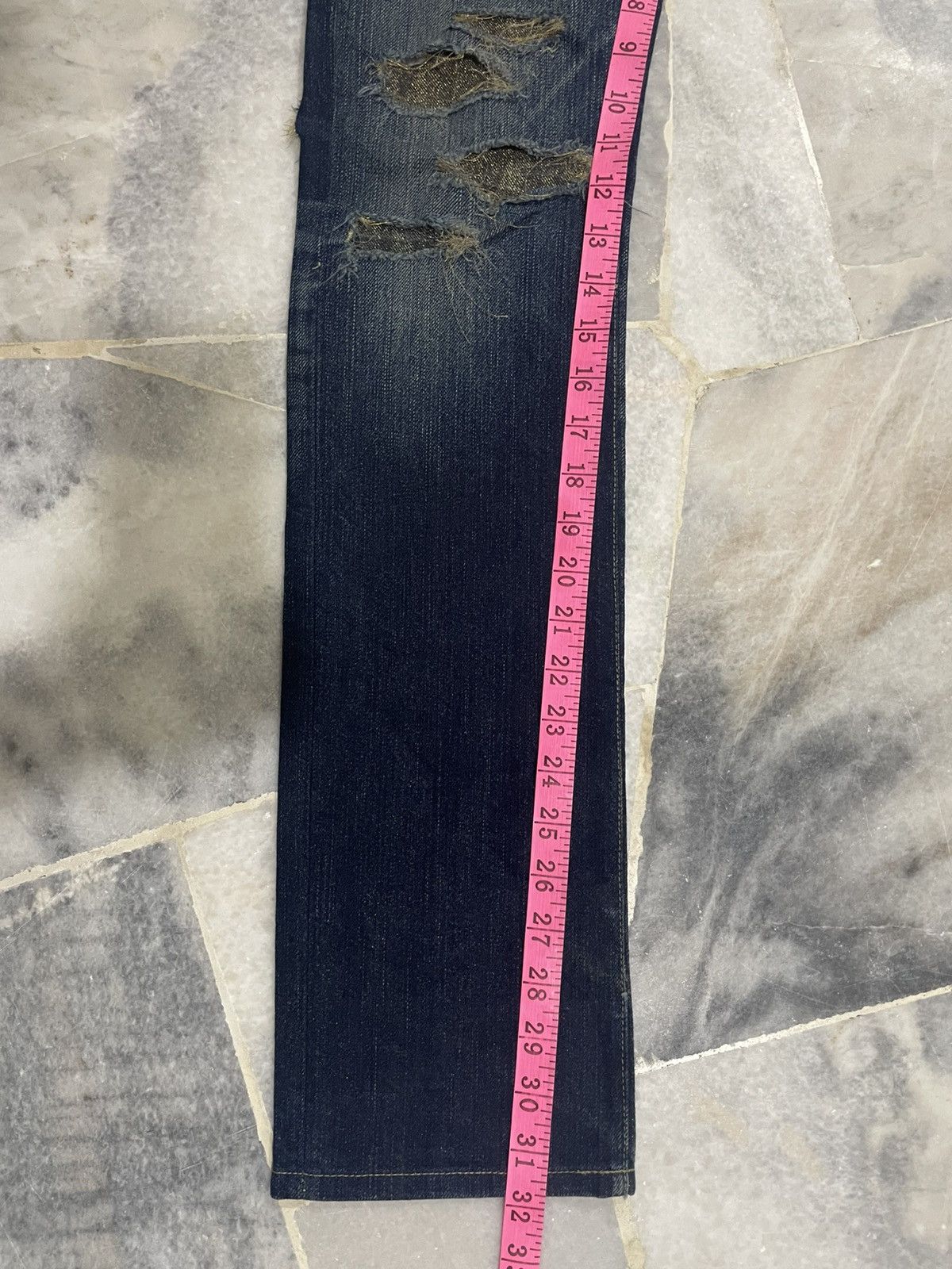 Roen Hiromu Takahara Roen X Bobson Destroyed Denim Pants Size US 29 - 18 Thumbnail