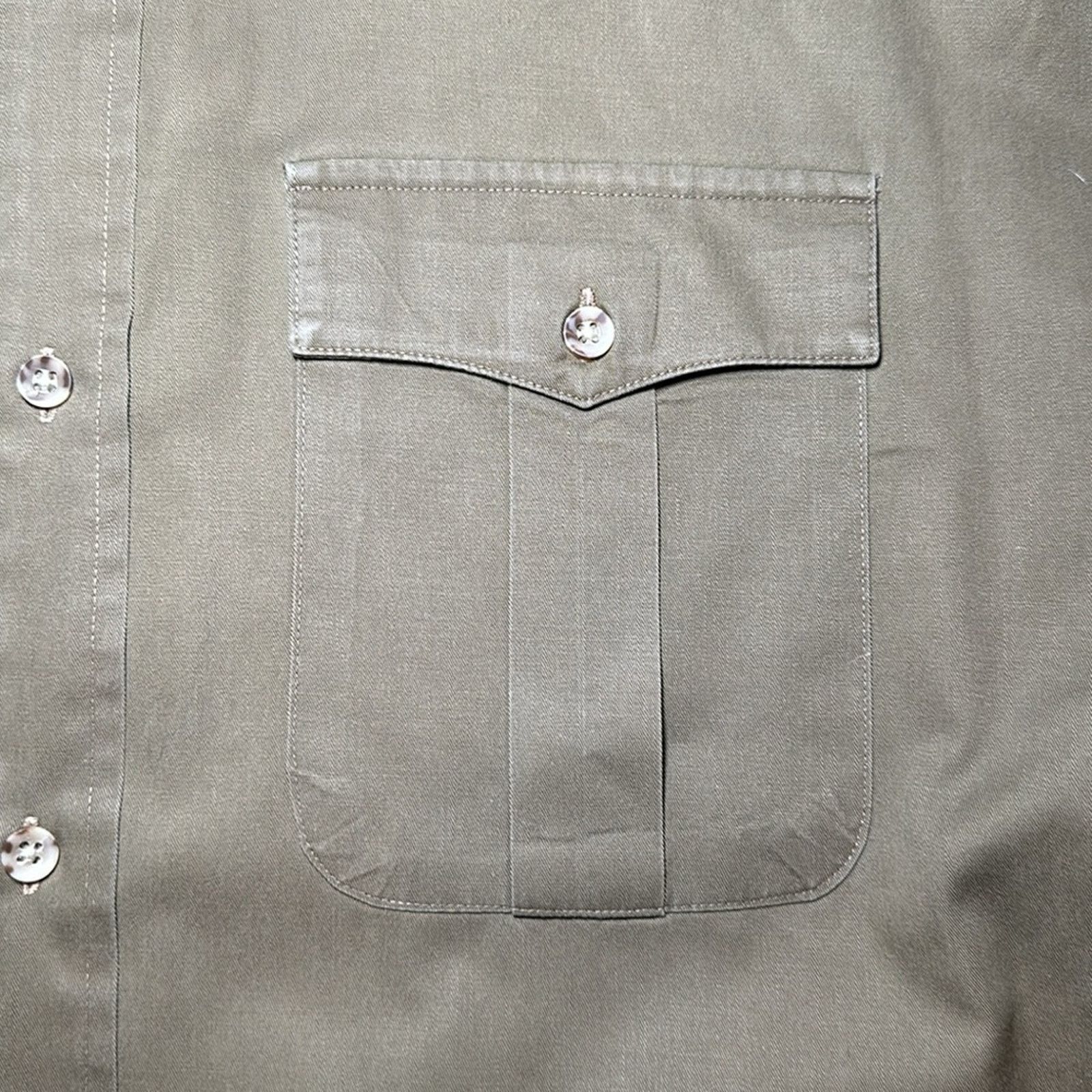 Allen Solly Allen & Solly Vintage Weathered Twill Button Down - Large Size US L / EU 52-54 / 3 - 6 Thumbnail