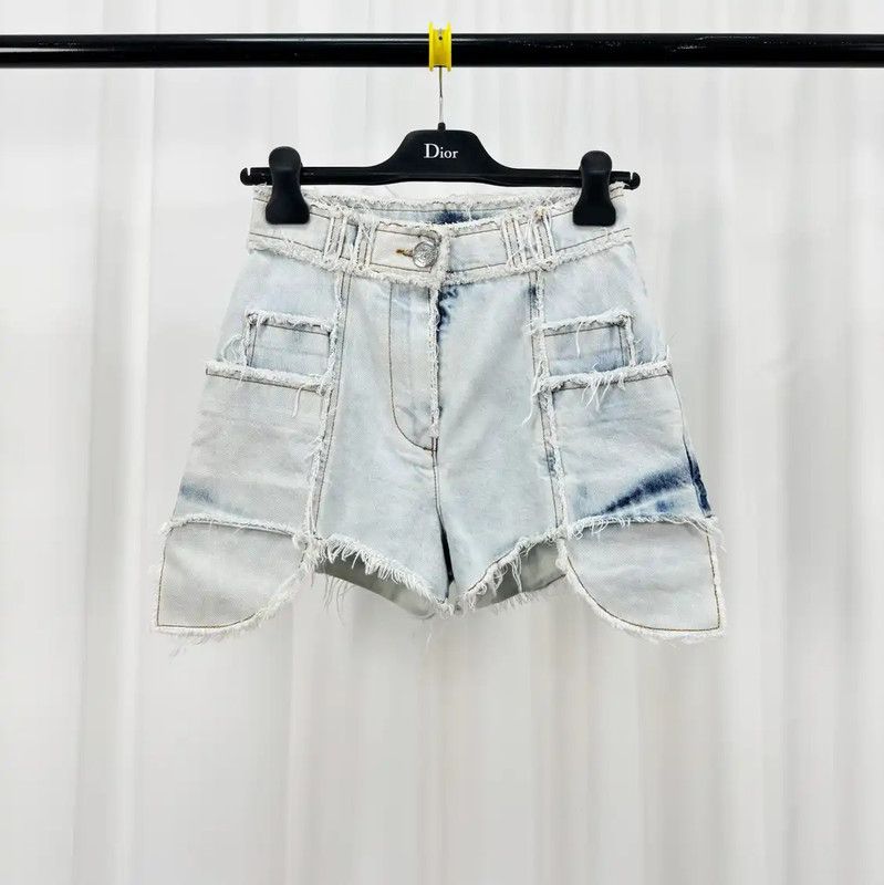 Balmain Balmain Summer Light Blue Denim Shorts 0089 Size 28" / US 6 / IT 42 - 1 Thumbnail