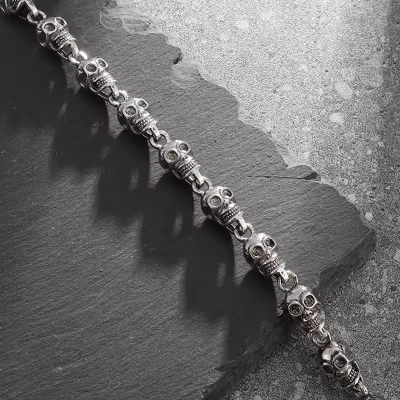 Jewelry Gothic Skulls Pants Chain Size ONE SIZE - 6 Thumbnail
