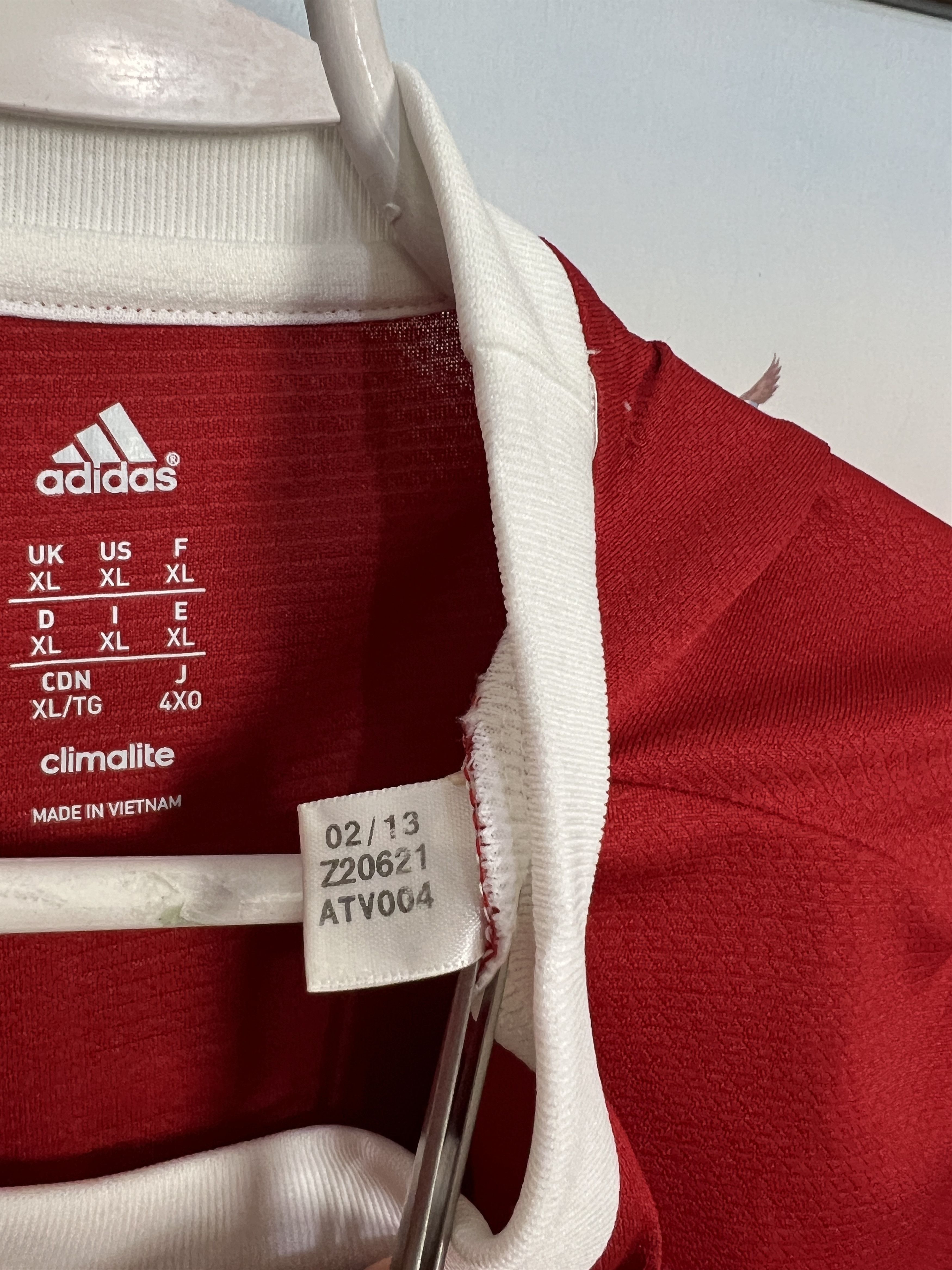 Adidas Hungary football shirt Soccer #9 Szalai Adidas Jersey Trikot Size US XL / EU 56 / 4 - 7 Thumbnail