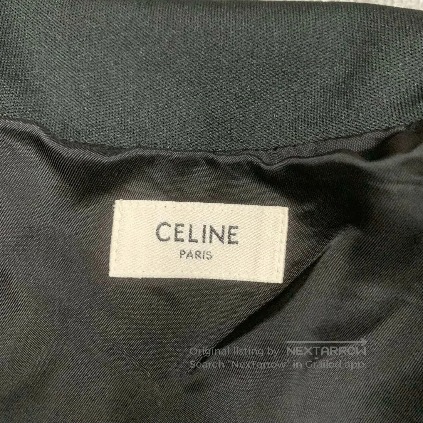 Celine celine black embroidered logo jacket size l. Size US L / EU 52-54 / 3 - 6 Thumbnail