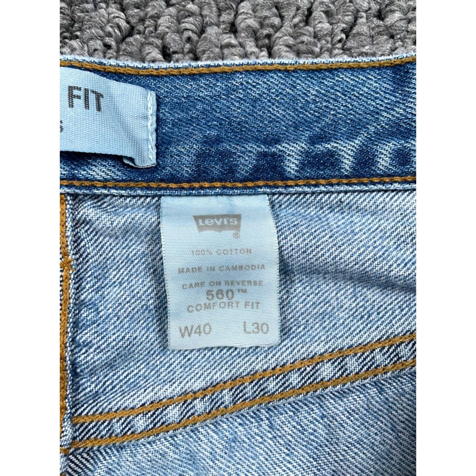 Levi's VINTAGE Levi's 560 Jeans - Jeans - Men - 40 Regular - Blue Denim - 90s Grunge Retro Style, Medium Wash, Tapered Fit, Zipper Fly, 39x29 (40x30 Tag) Size US 40 / EU 56 - 4 Thumbnail