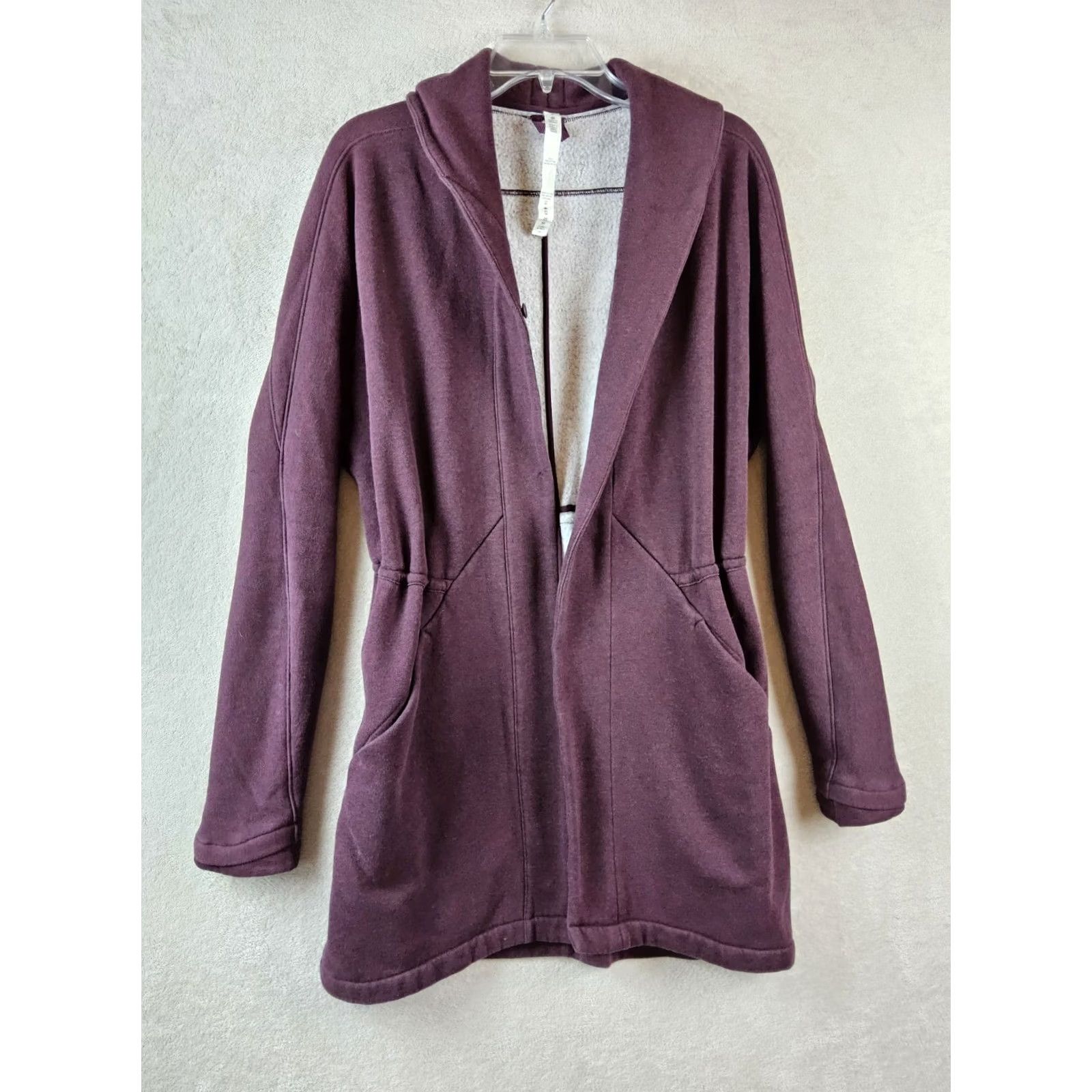 Lululemon Lululemon Jacket Long Sleeve Women’s Size 8 Burgundy Cotton Blend Activewear Basic 8 Womens Size M / US 6-8 / IT 42-44 - 2 Thumbnail
