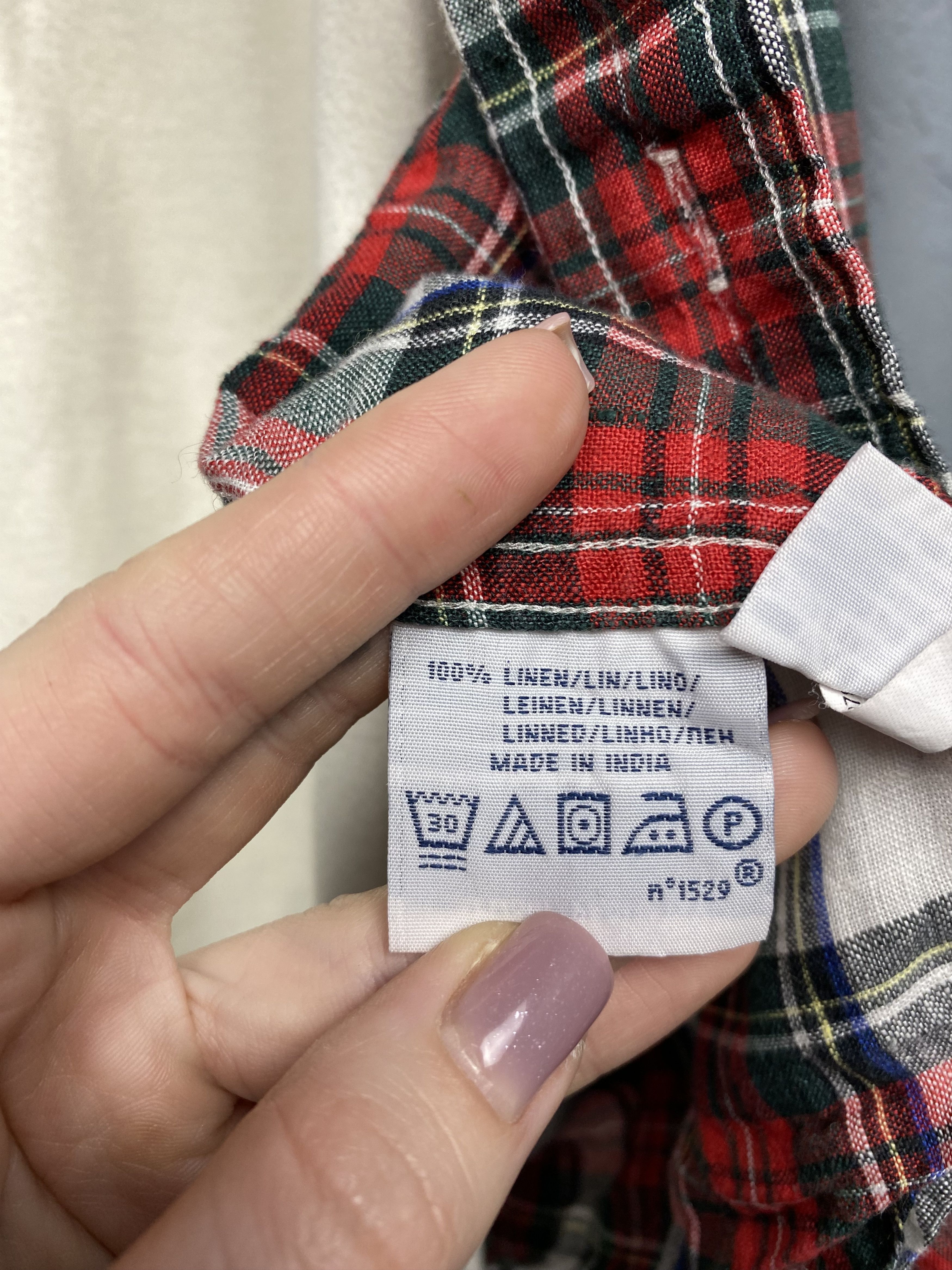 Polo Ralph Lauren × Ralph Lauren Polo Ralph Lauren Vintage Mens LINEN Plaid Shirt Size US M / EU 48-50 / 2 - 4 Thumbnail