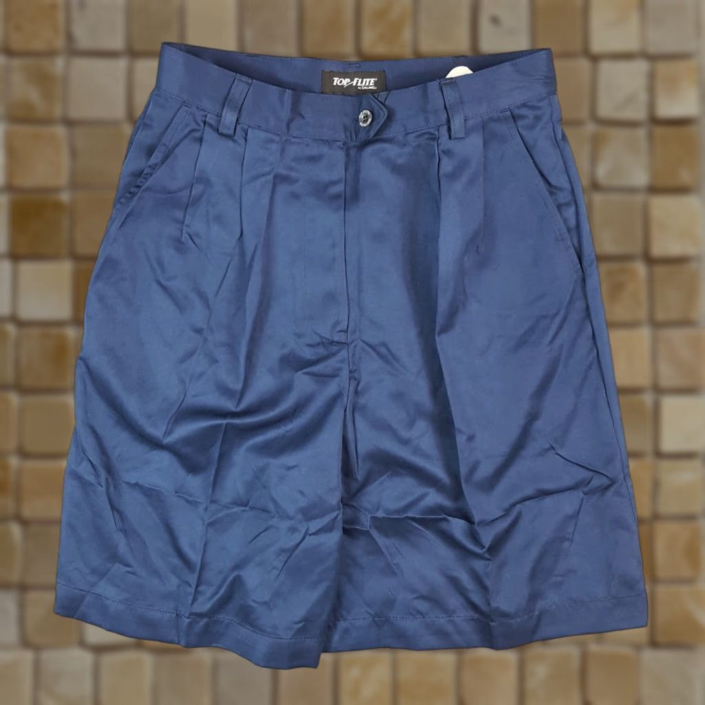 Spalding VINTAGE Spalding Women Chino Shorts 12 High Waist Pleated Breathable Blue Pockets 90s 00s Preppy Casual Golf Size 34" / US 12 / IT 48 - 1 Thumbnail