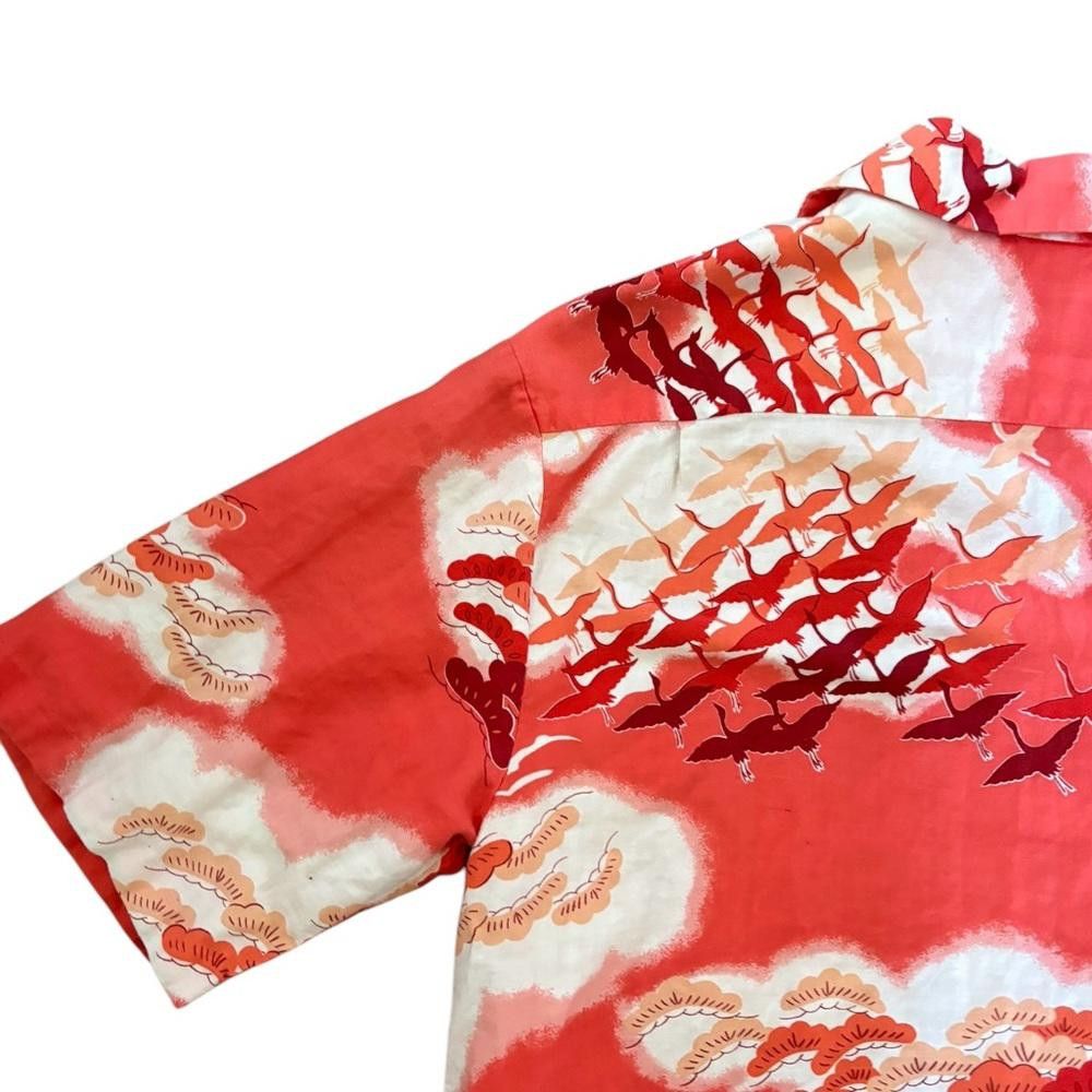 Sun Surf × Vintage Vintage Pomare Birds /Clouds Button Down Shirt Red/White Size US M / EU 48-50 / 2 - 8 Thumbnail