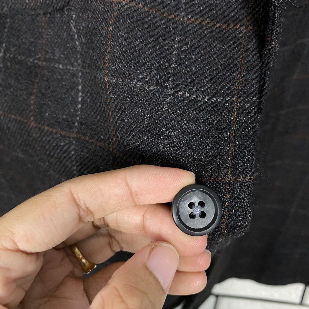 Japanese Brand Vintage Shawl Collar Jacket Tartan Mc Henry Pure Alpaca Wool Size US M / EU 48-50 / 2 - 17 Thumbnail