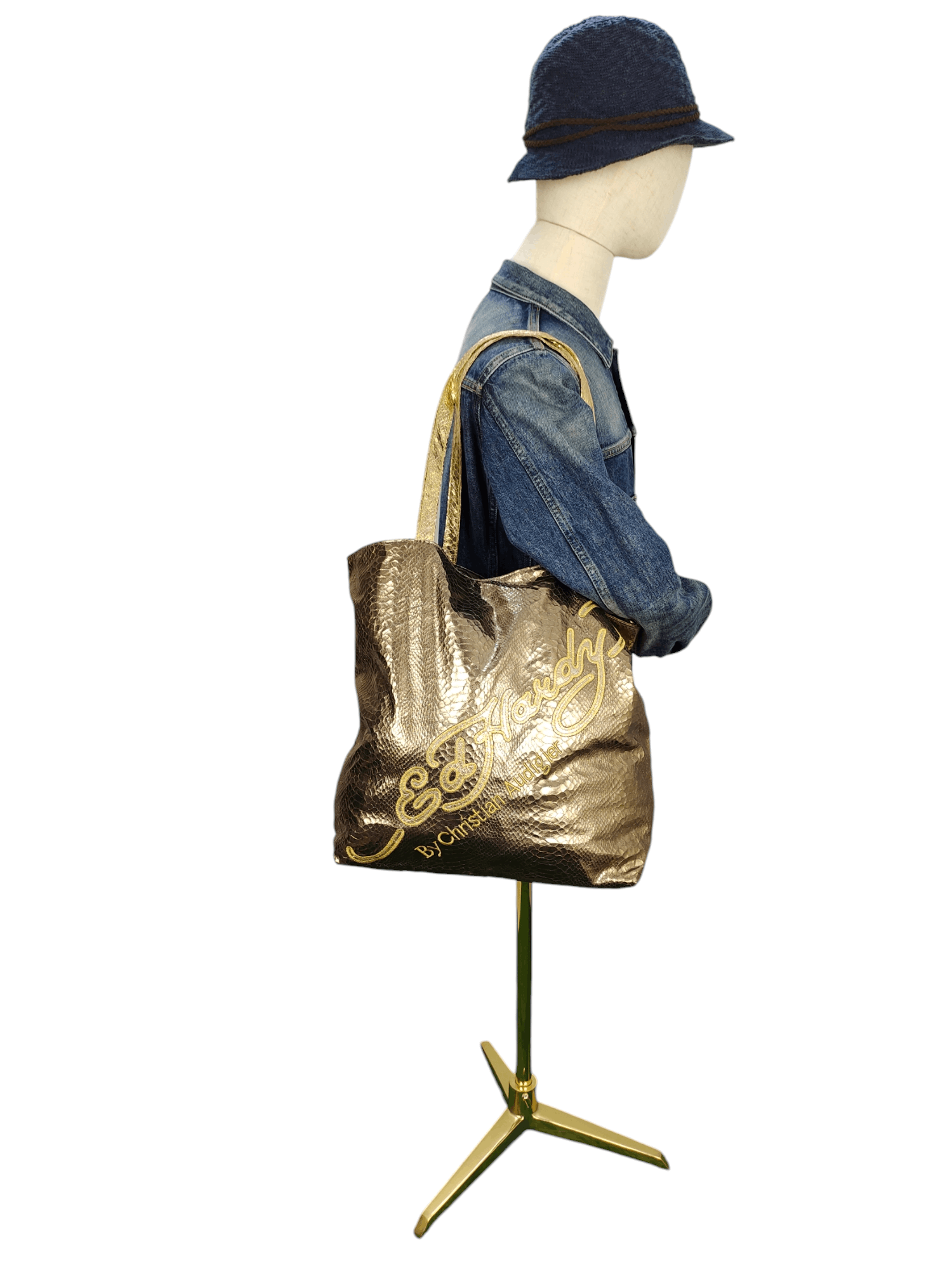 Vintage Y2k Ed Hardy Skull Embroidered Tote Bag