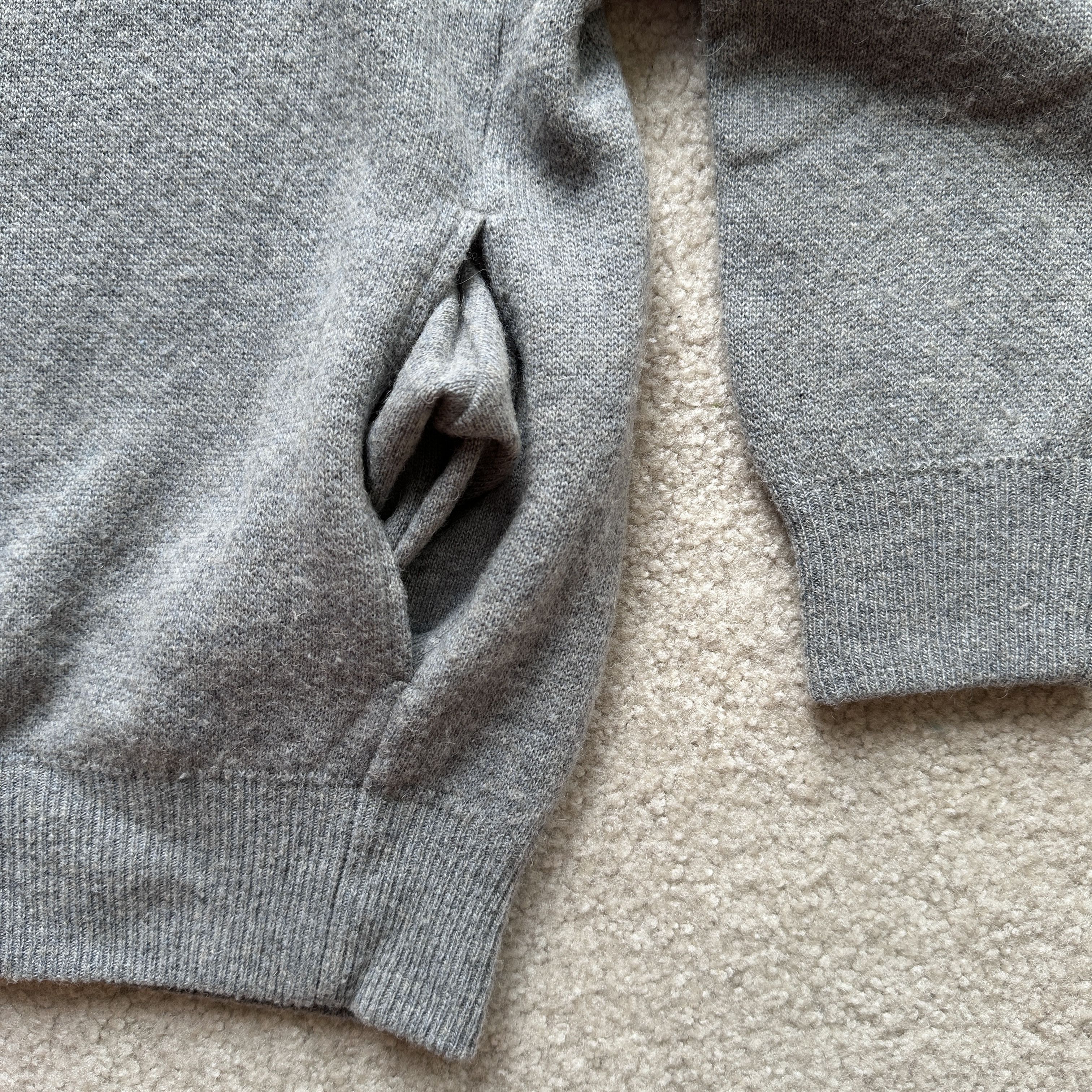 Batoner Batoner 100% Camel Knit Sweater Grey 1/2 Zip Collared Zip Up Size US M / EU 48-50 / 2 - 7 Thumbnail