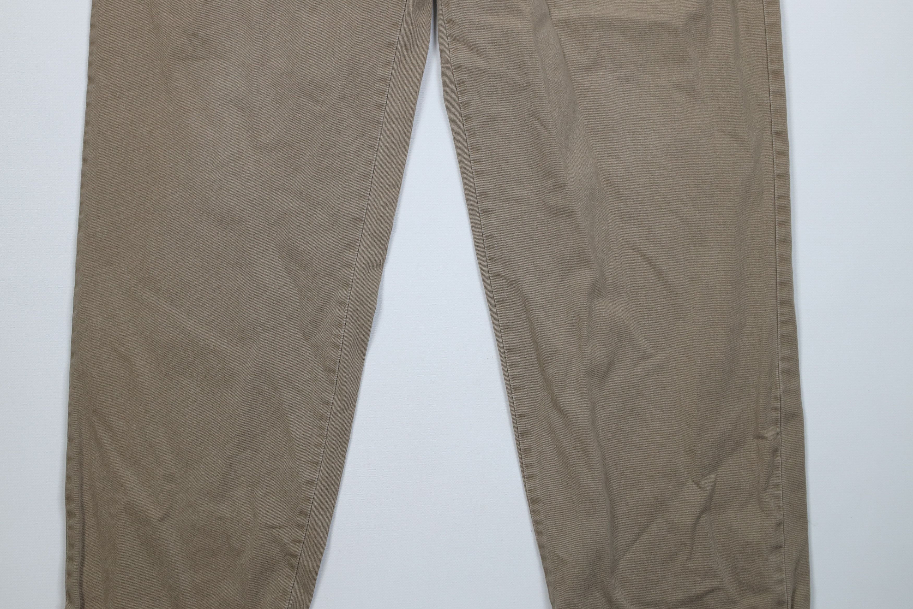 Tommy Hilfiger Vintage 90s Tommy Hilfiger Cuffed Wide Leg Chino Pants Beige Size US 36 / EU 52 - 3 Thumbnail