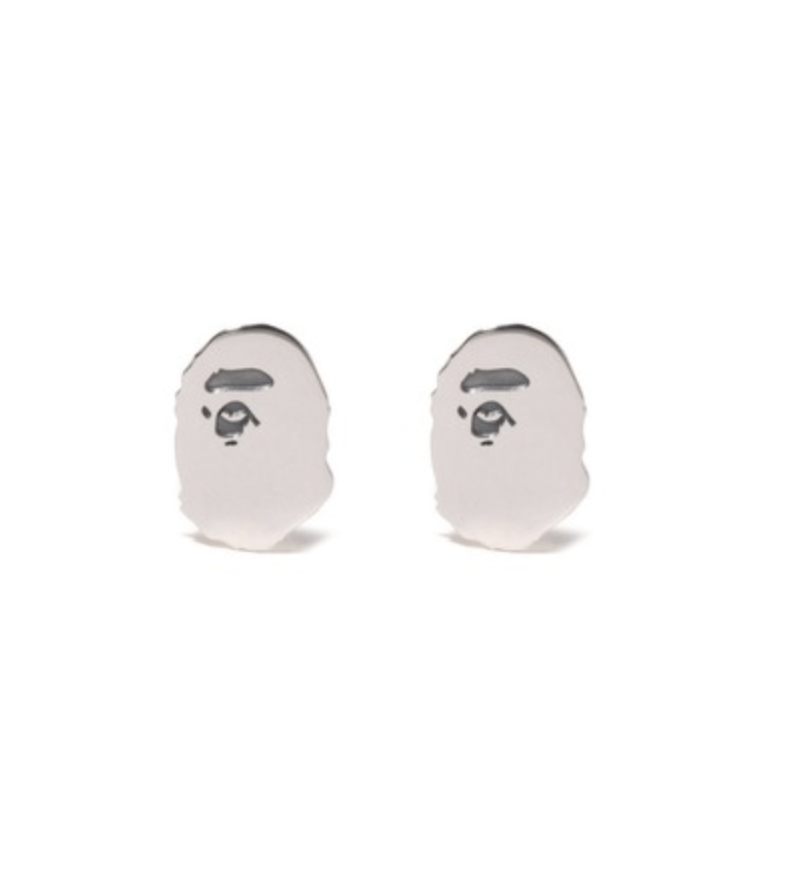 Bape Bape APE HEAD SILVER EARRINGS Size ONE SIZE - 1 Thumbnail