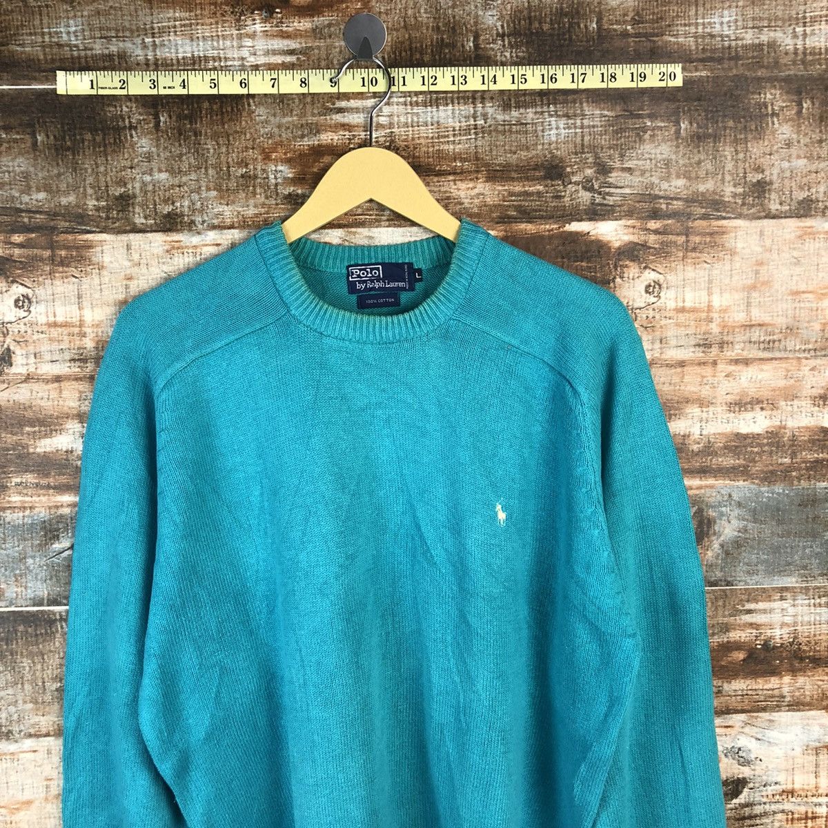 Homespun Knitwear Polo Ralph Lauren Blue Knitwear #A956 Size L / US 10 / IT 46 - 5 Thumbnail
