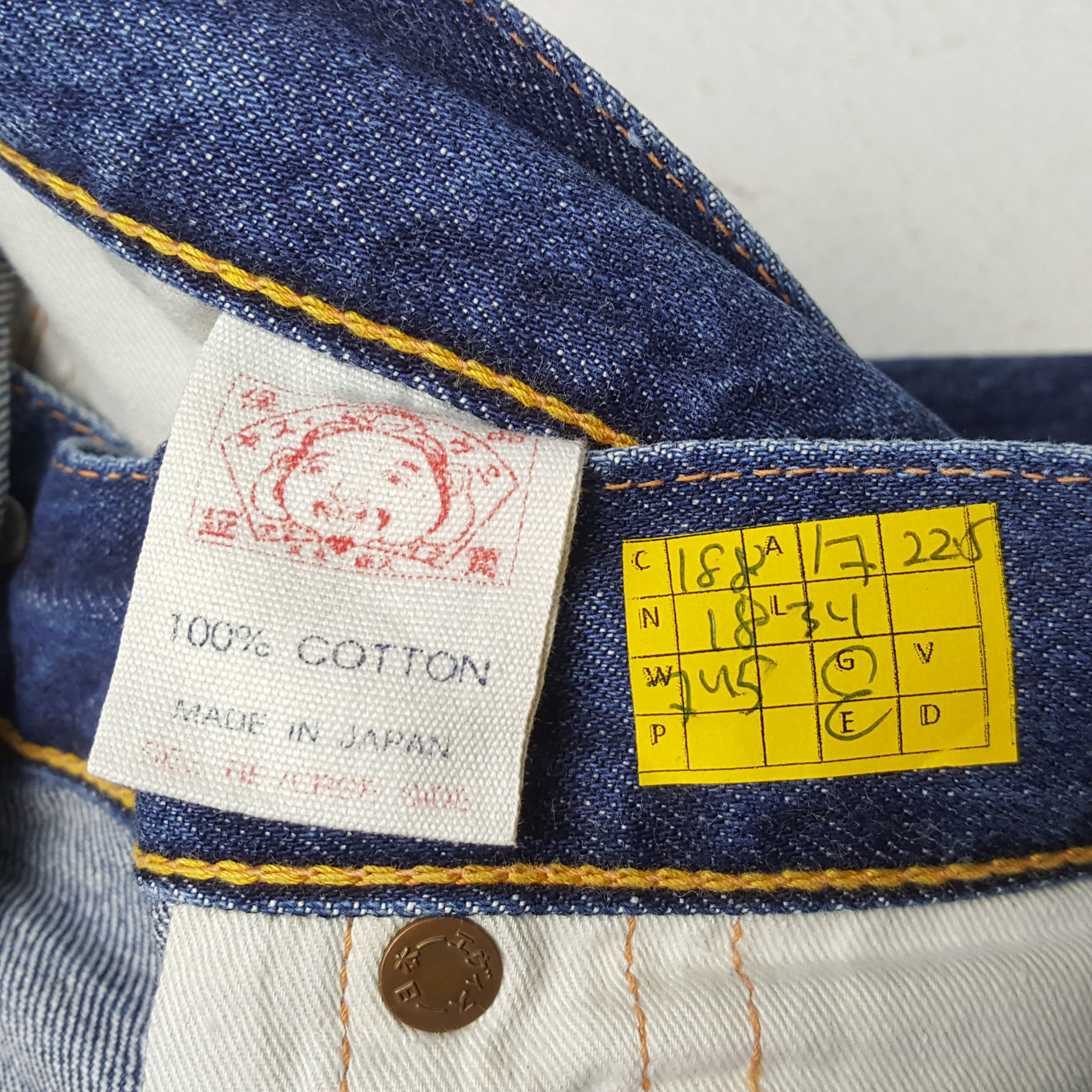 Evisu × Japanese Brand × Vintage Vintage EVISU Japanese Brand Daicock Custom Style Jeans Size US 34 / EU 50 - 13 Thumbnail