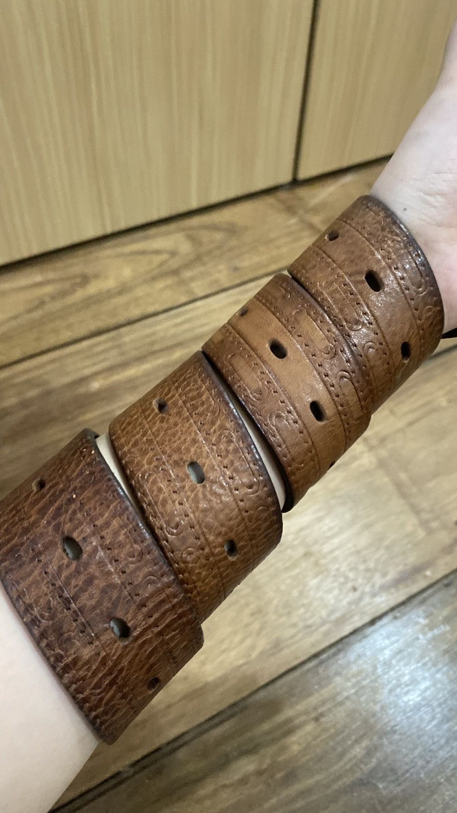 Vintage Y2K belt vintage leather Size ONE SIZE - 2 Thumbnail