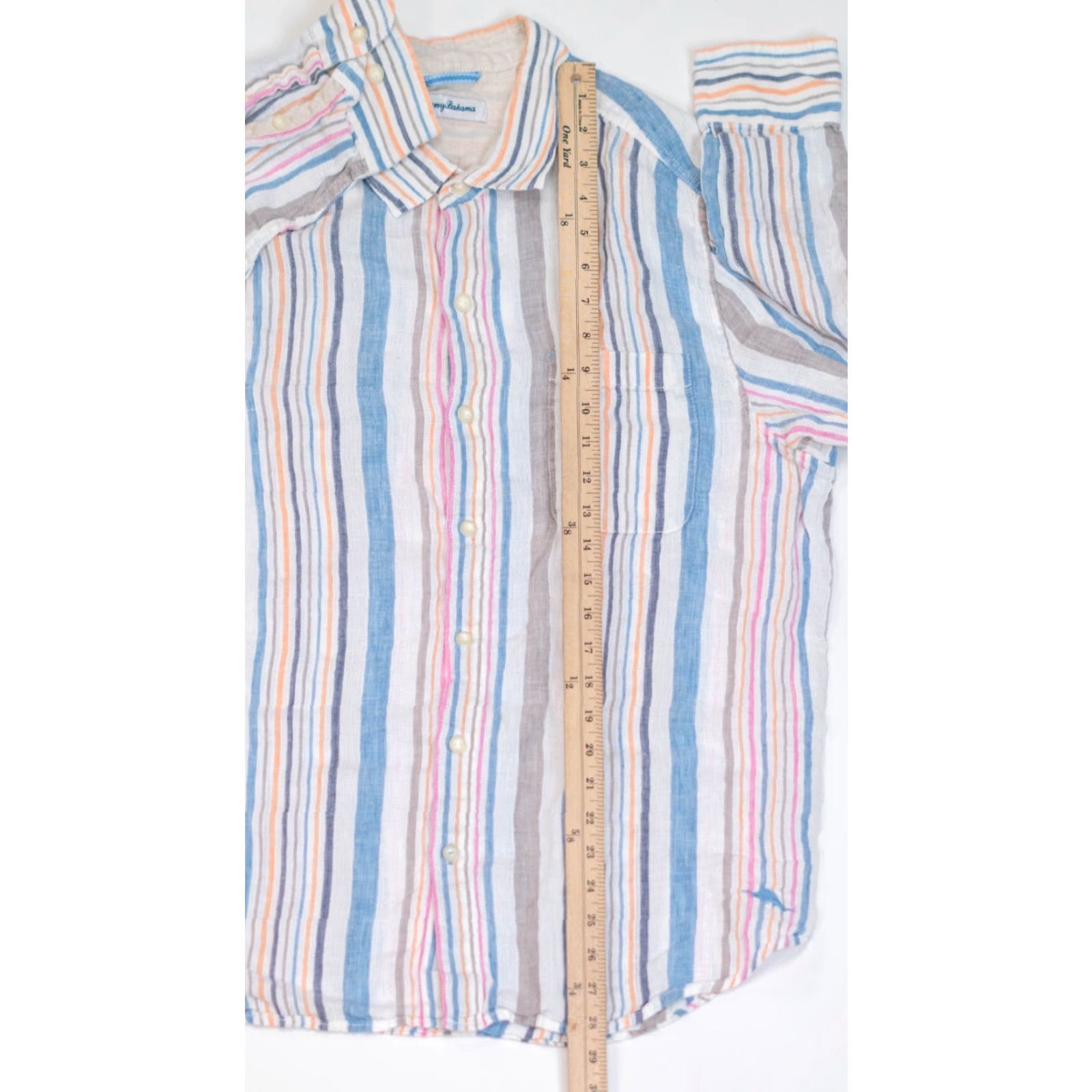 Tommy Bahama Tommy Bahama Shirt Men's XL Button-Front Linen Striped Casual Preppy Beach Multiple Colors Size US XL / EU 56 / 4 - 7 Thumbnail