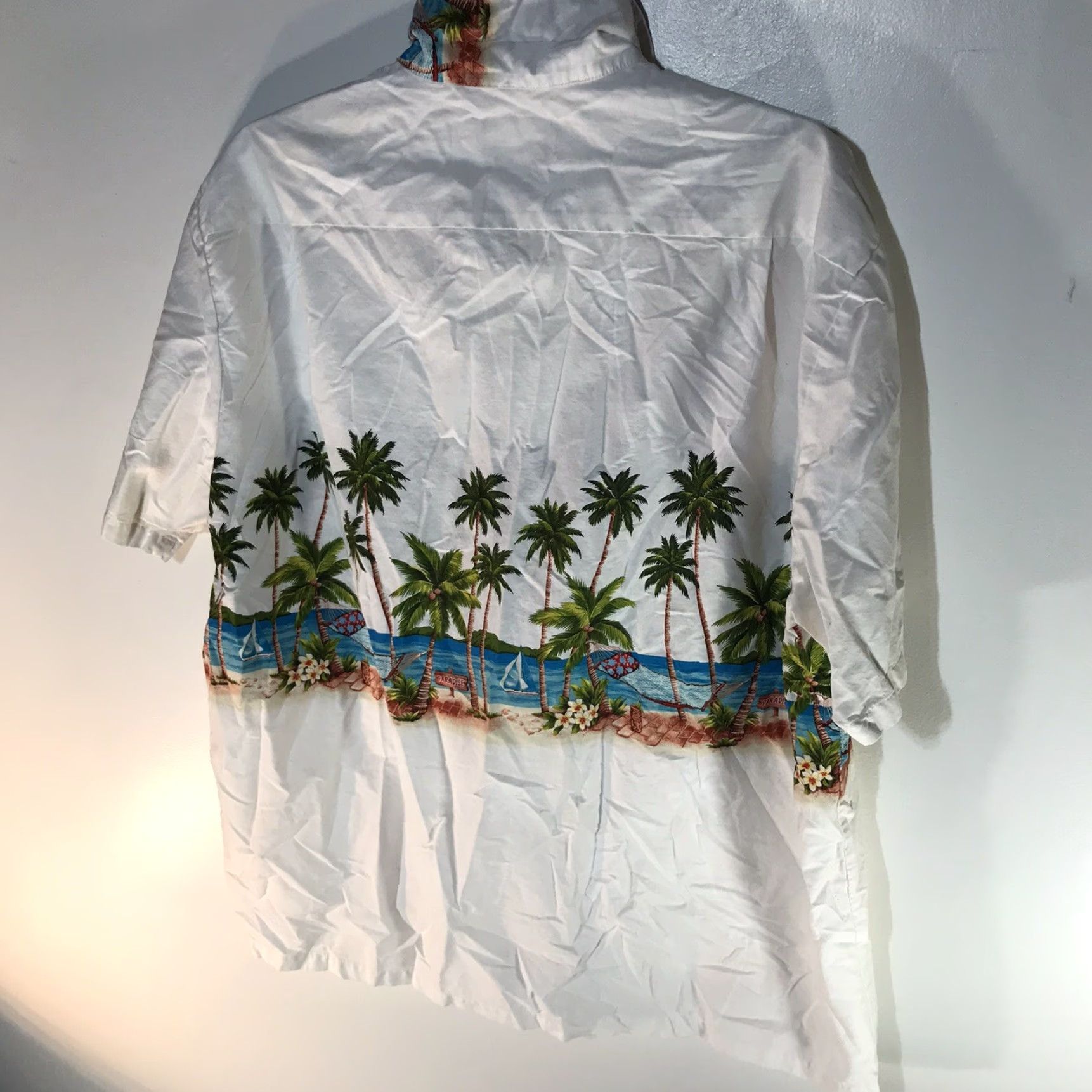 Vintage Hawaiian Reserve Button-Up Shirt Mens 3XL White Tropical Beach Scene Casual Size US XXL / EU 58 / 5 - 5 Thumbnail