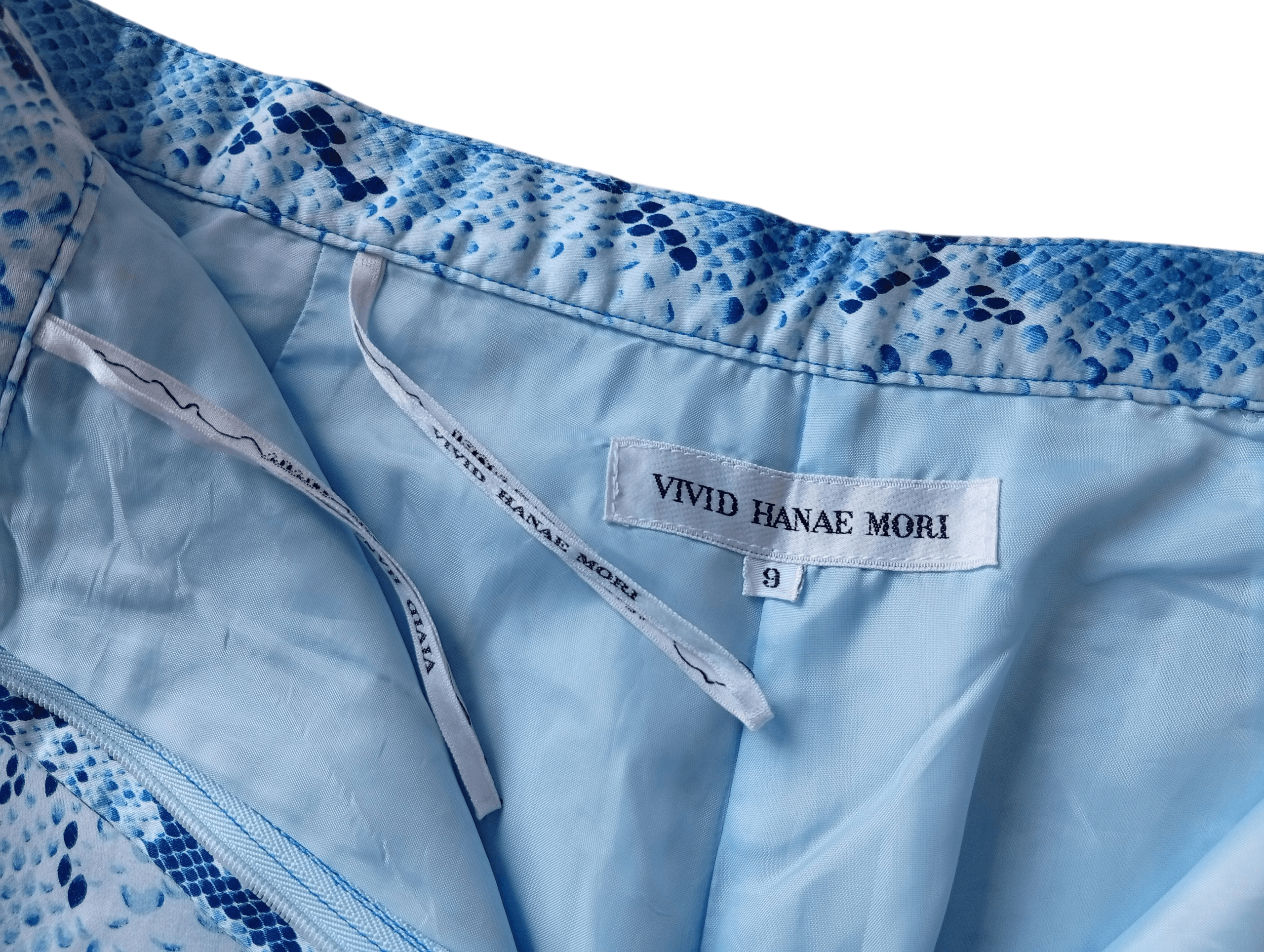 Hanae Mori Vivid Hanae Mori blue python pattern pants Size 26" / US 2 / IT 38 - 4 Thumbnail